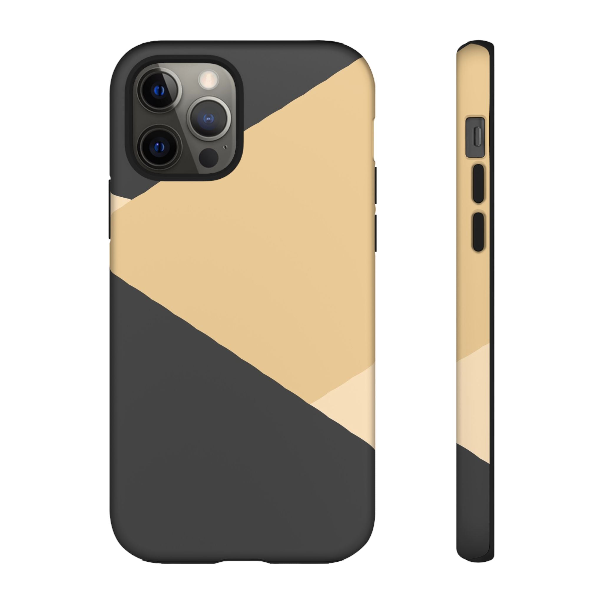 Geometric Beige Triangle Phone Case | Tough Protective Case