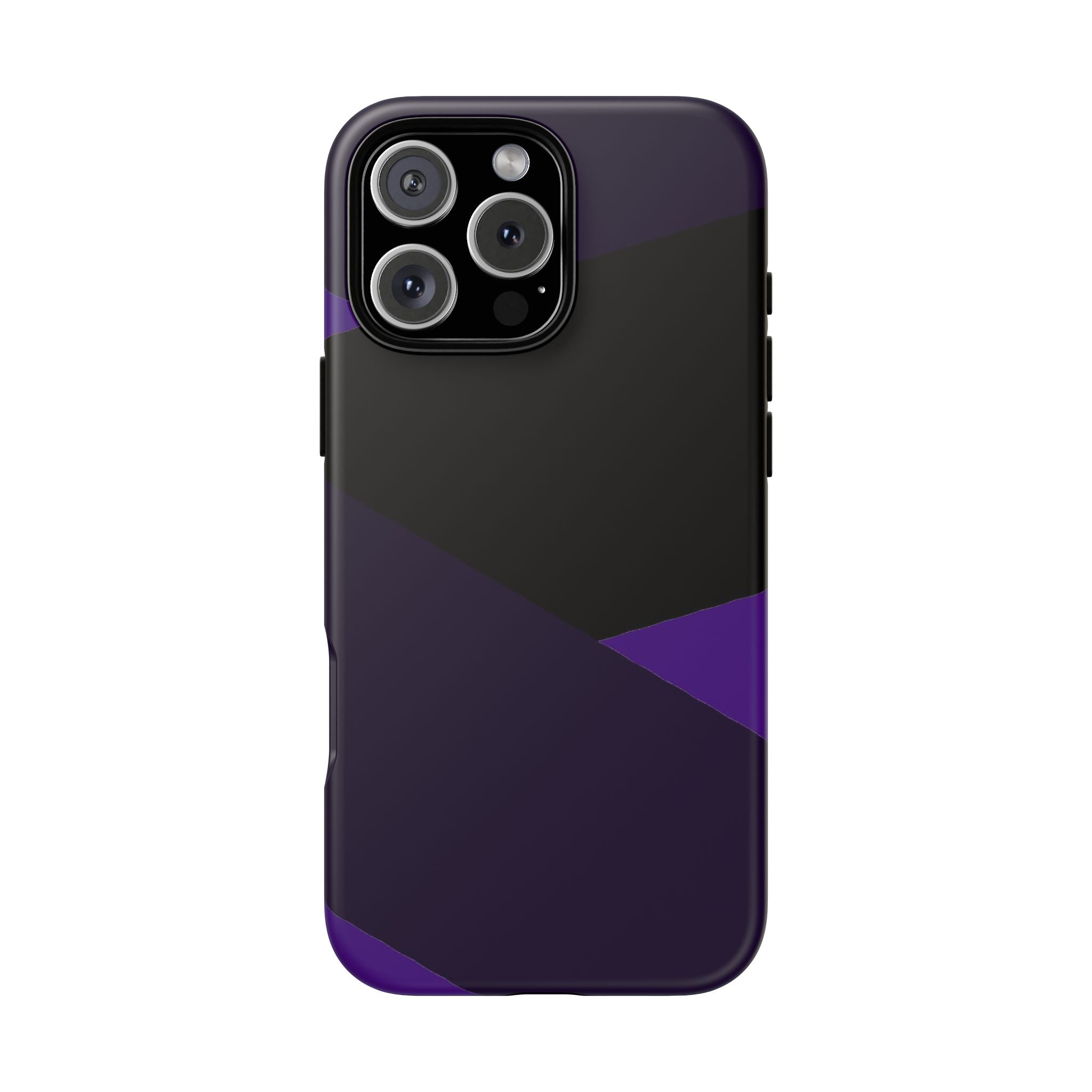 Purple Geometric Tough Phone Case — Slim Protective iPhone Cover