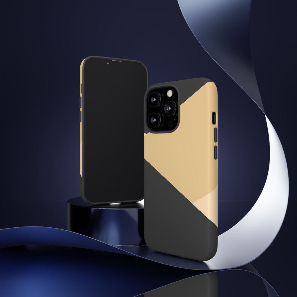 Geometric Beige Triangle Phone Case | Tough Protective Case