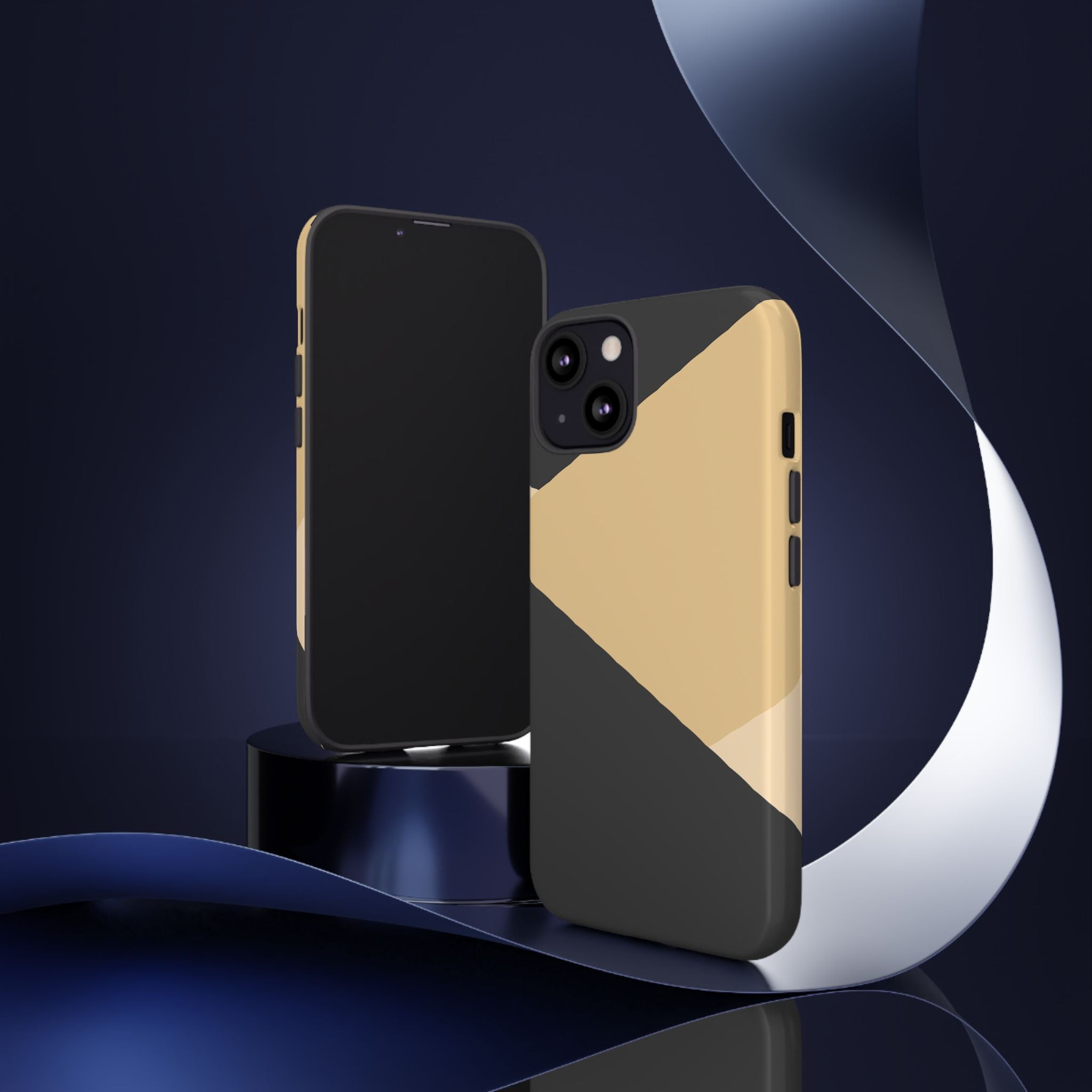 Geometric Beige Triangle Phone Case | Tough Protective Case