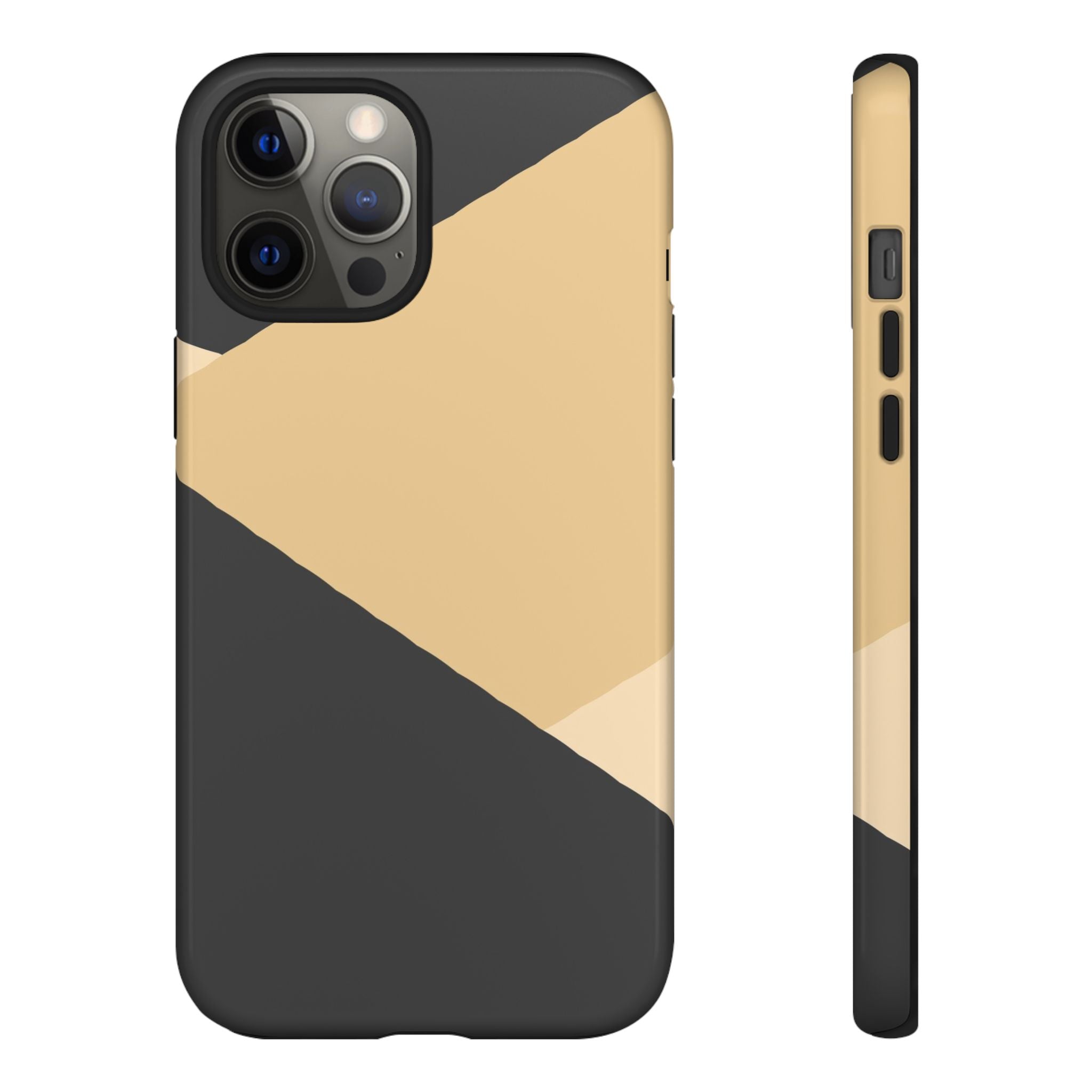 Geometric Beige Triangle Phone Case | Tough Protective Case