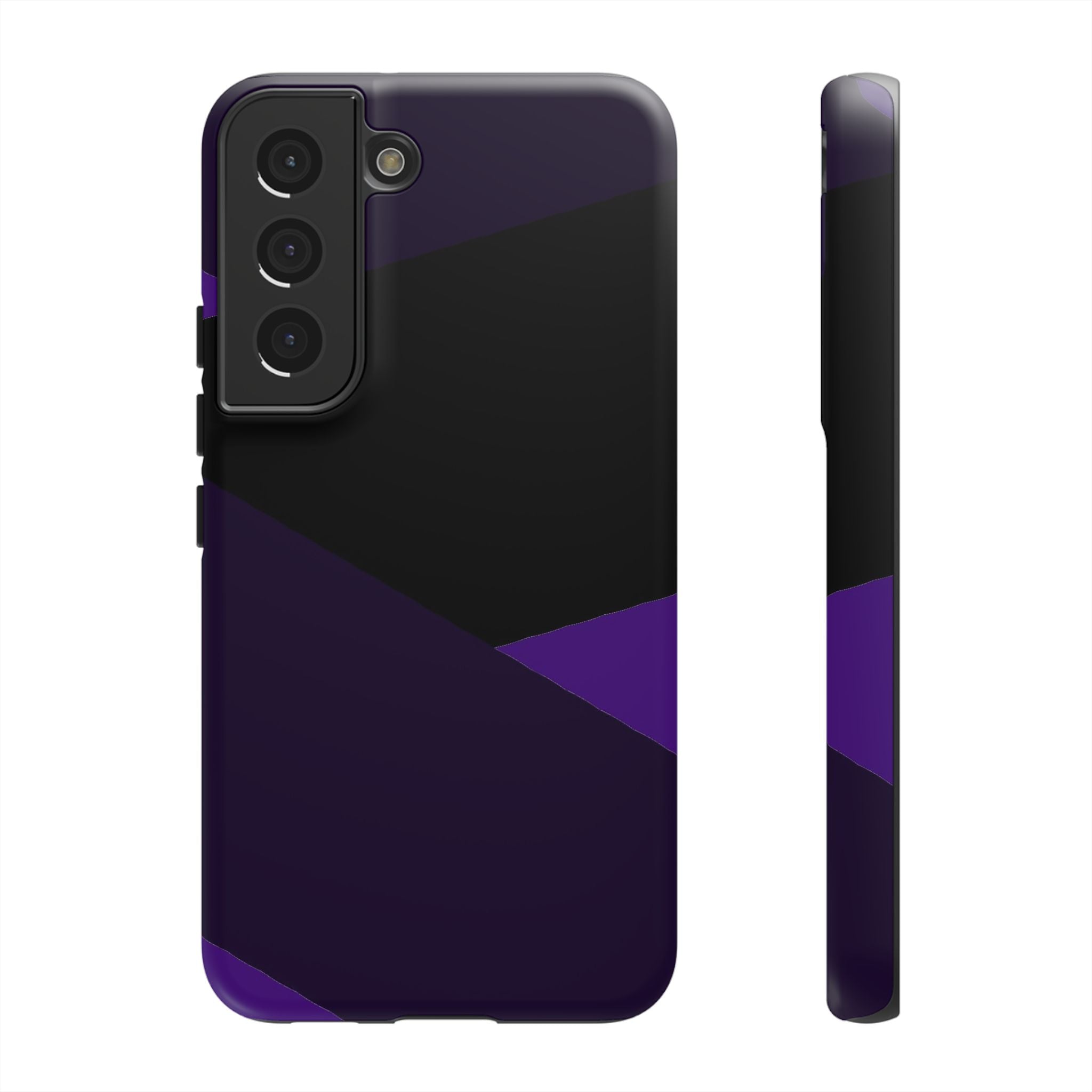 Purple Geometric Tough Phone Case — Slim Protective iPhone Cover