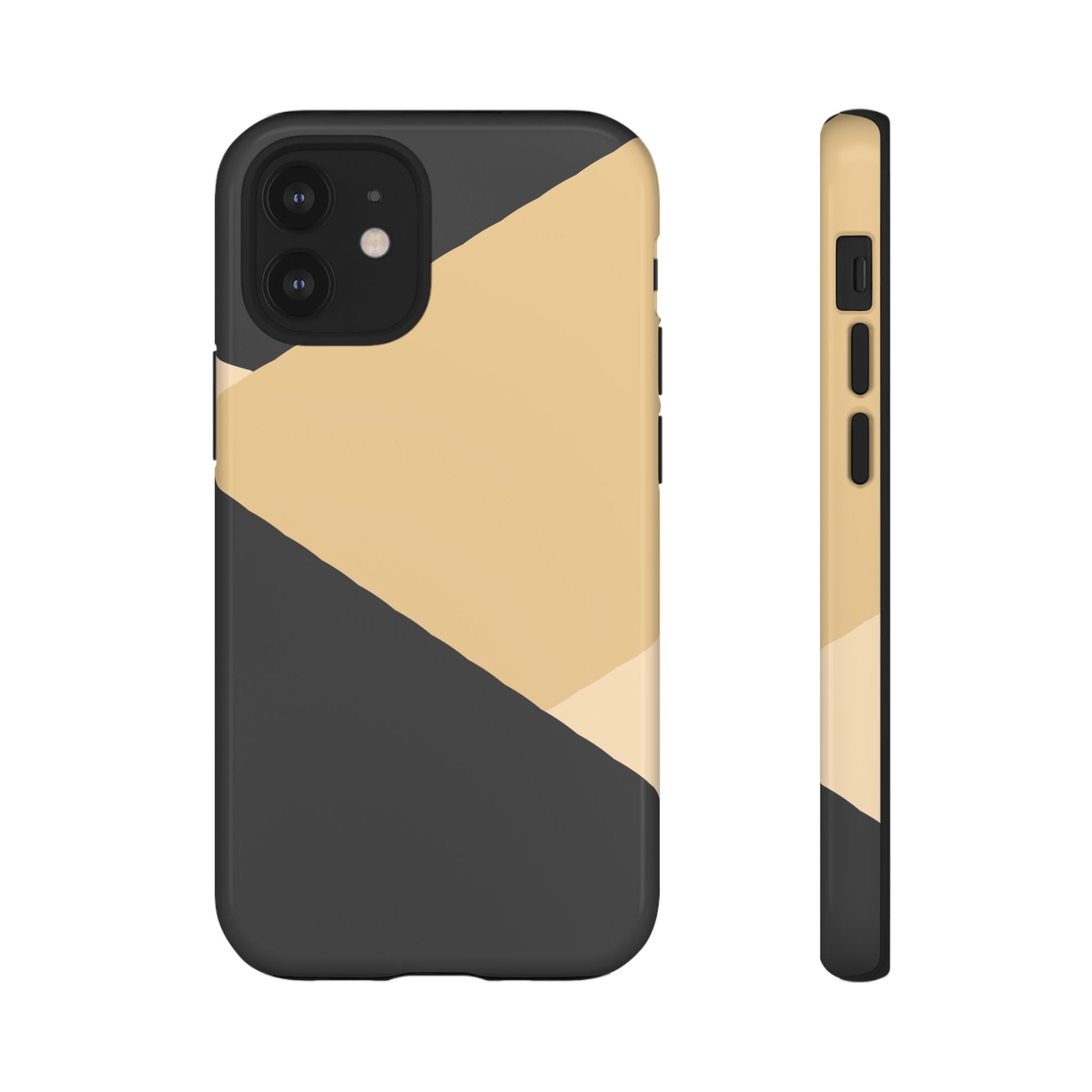 Geometric Beige Triangle Phone Case | Tough Protective Case