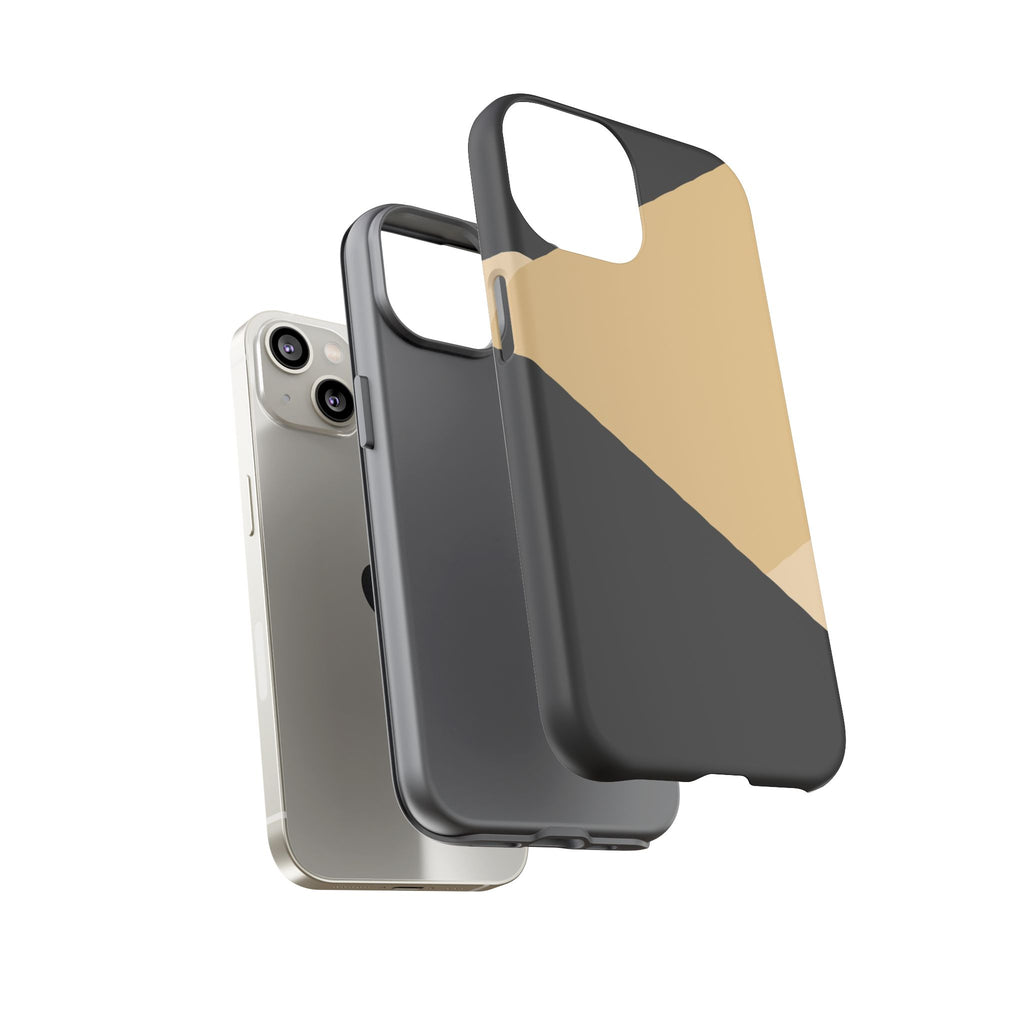 Geometric Beige Triangle Phone Case | Tough Protective Case