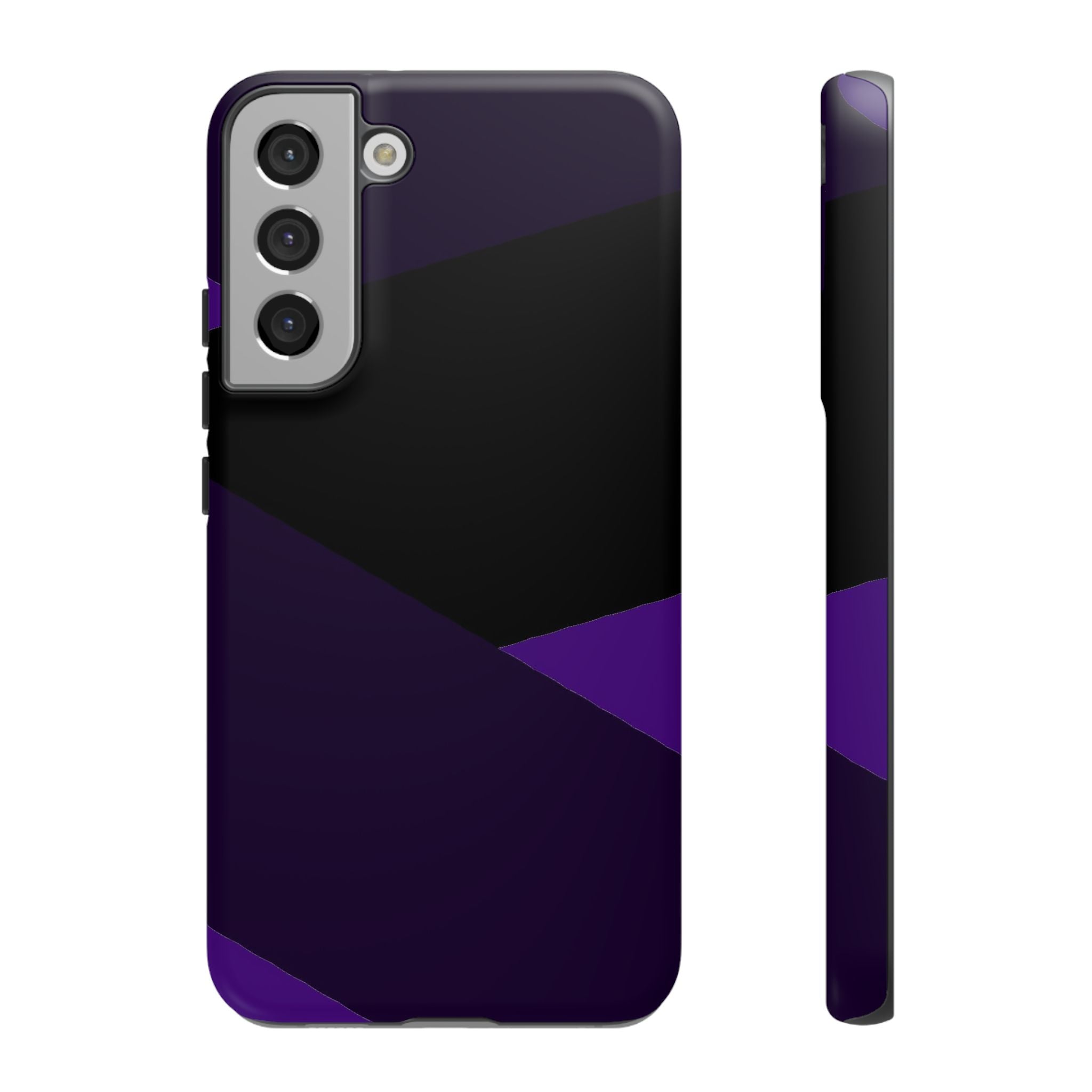 Purple Geometric Tough Phone Case — Slim Protective iPhone Cover