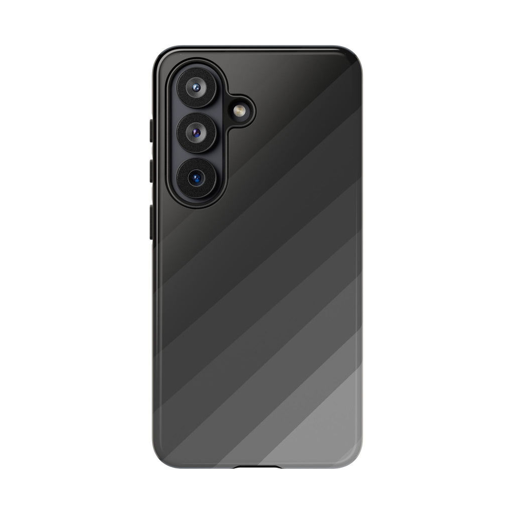 Monochrome Diagonal Stripes Phone Case