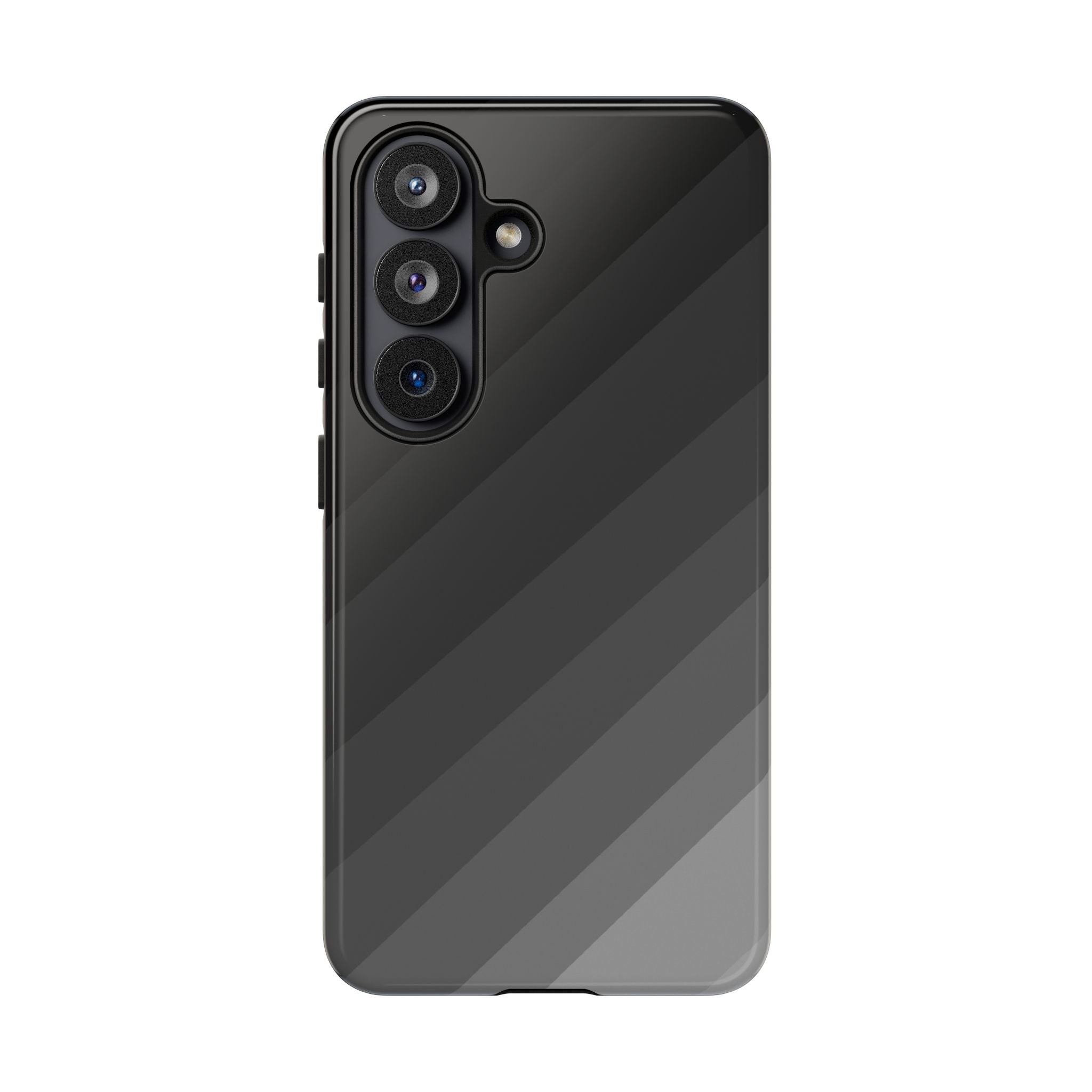 Monochrome Diagonal Stripes Phone Case