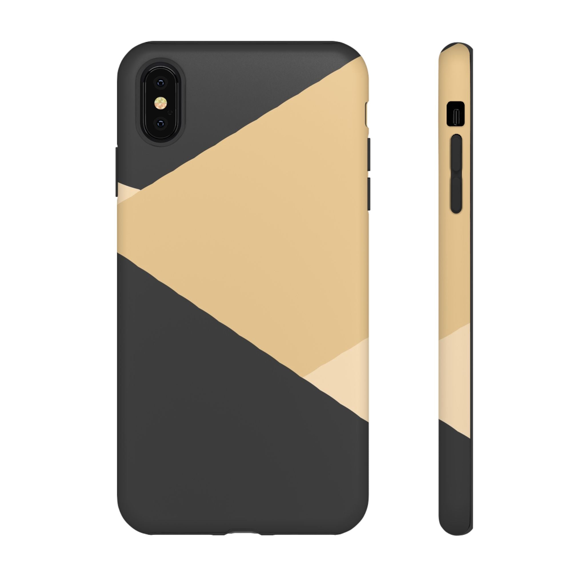 Geometric Beige Triangle Phone Case | Tough Protective Case