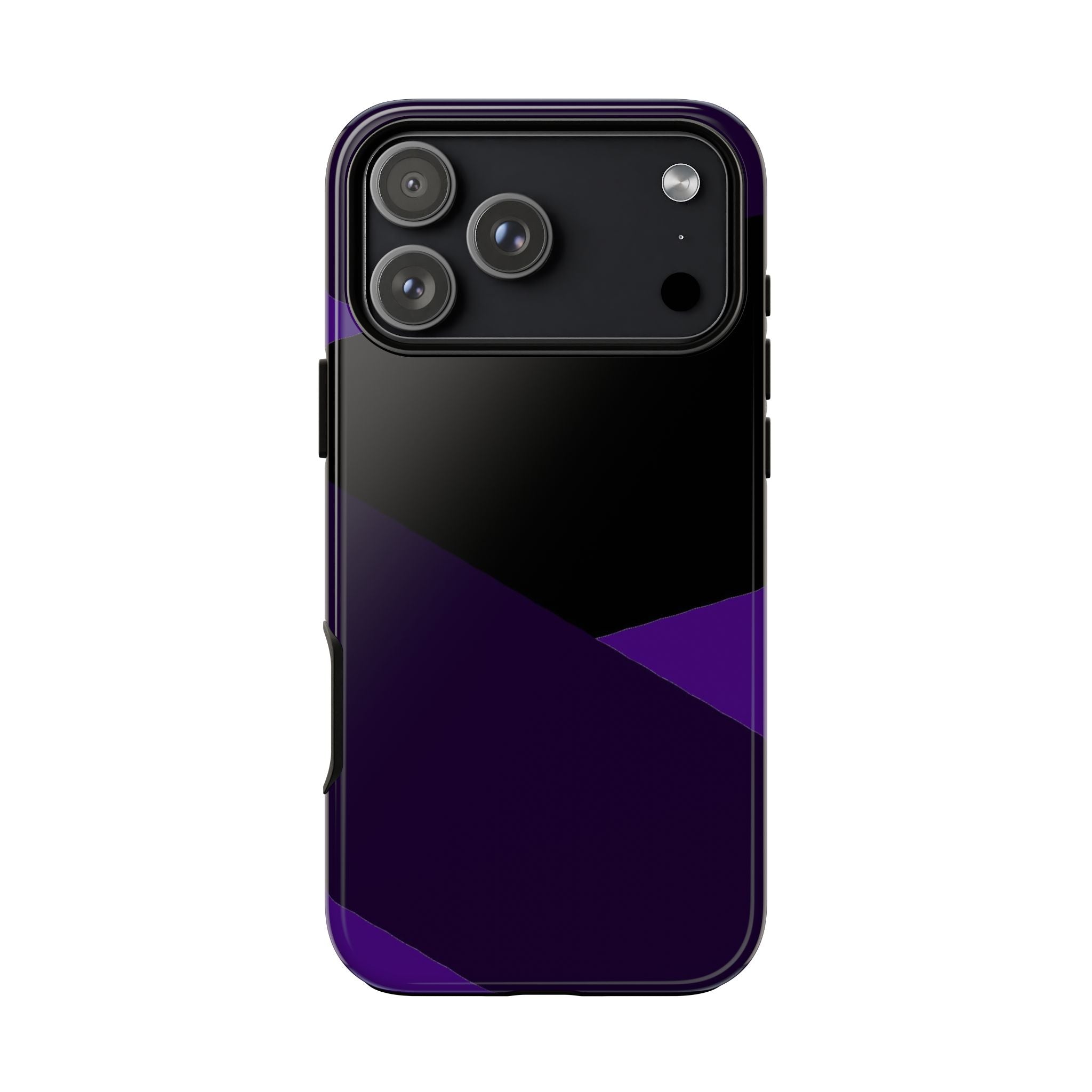 Purple Geometric Tough Phone Case — Slim Protective iPhone Cover