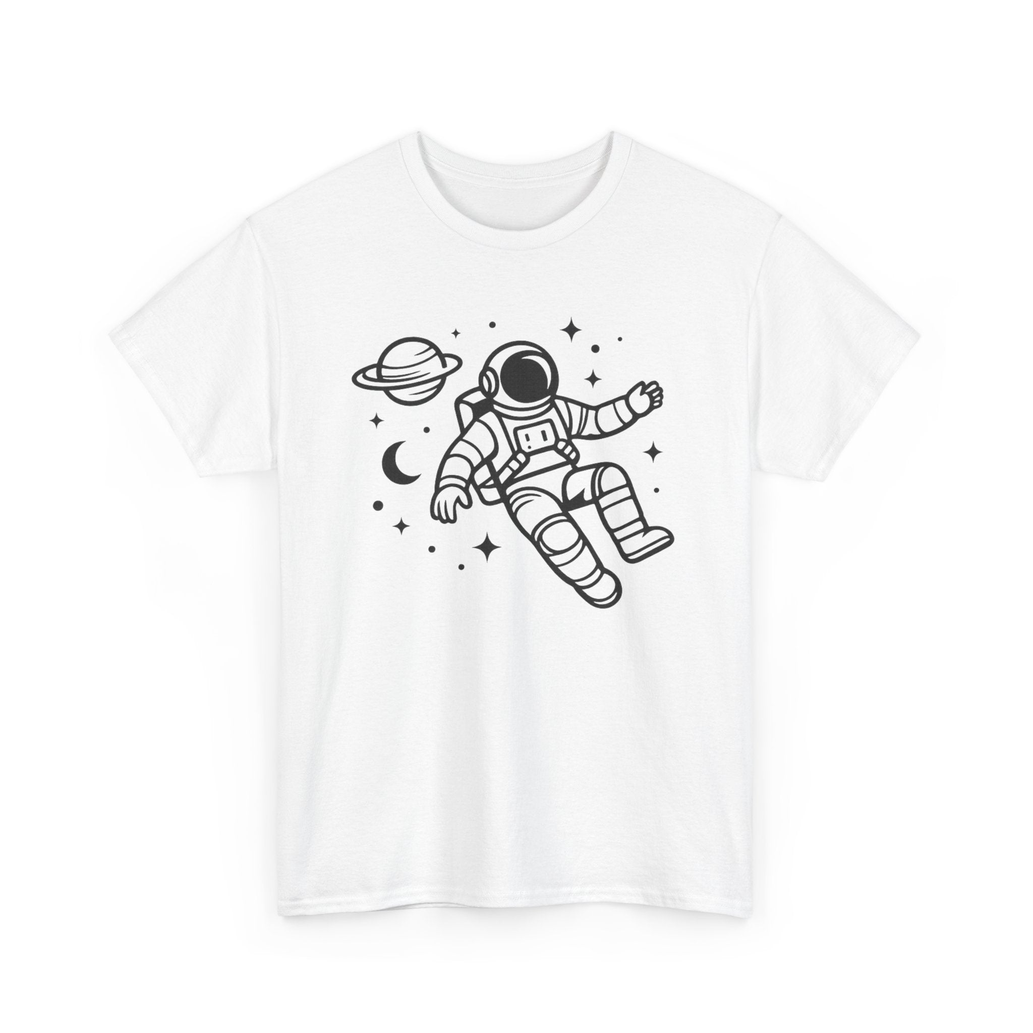 Astronaut Space Tee — Minimal Floating Astronaut Graphic T-Shirt