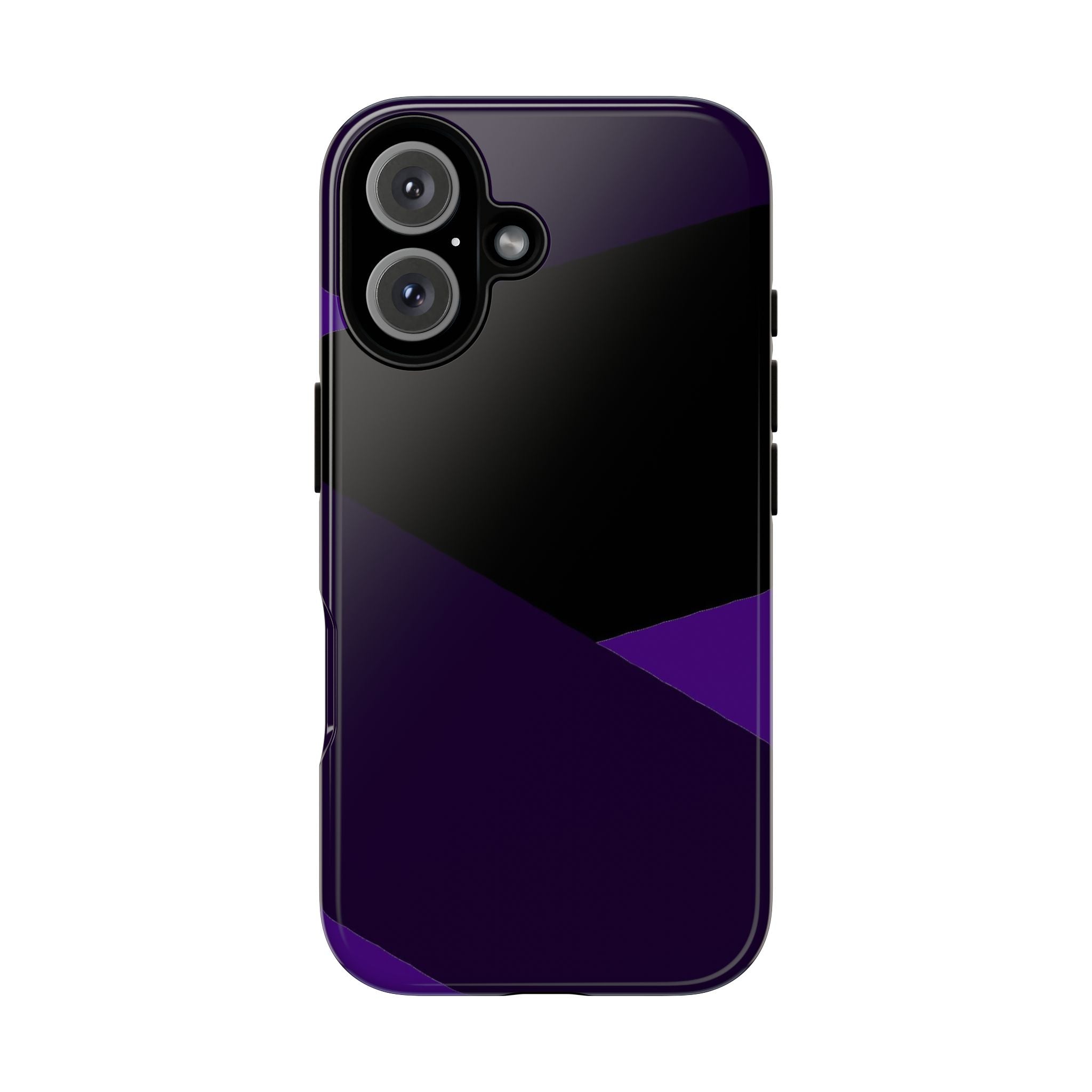 Purple Geometric Tough Phone Case — Slim Protective iPhone Cover
