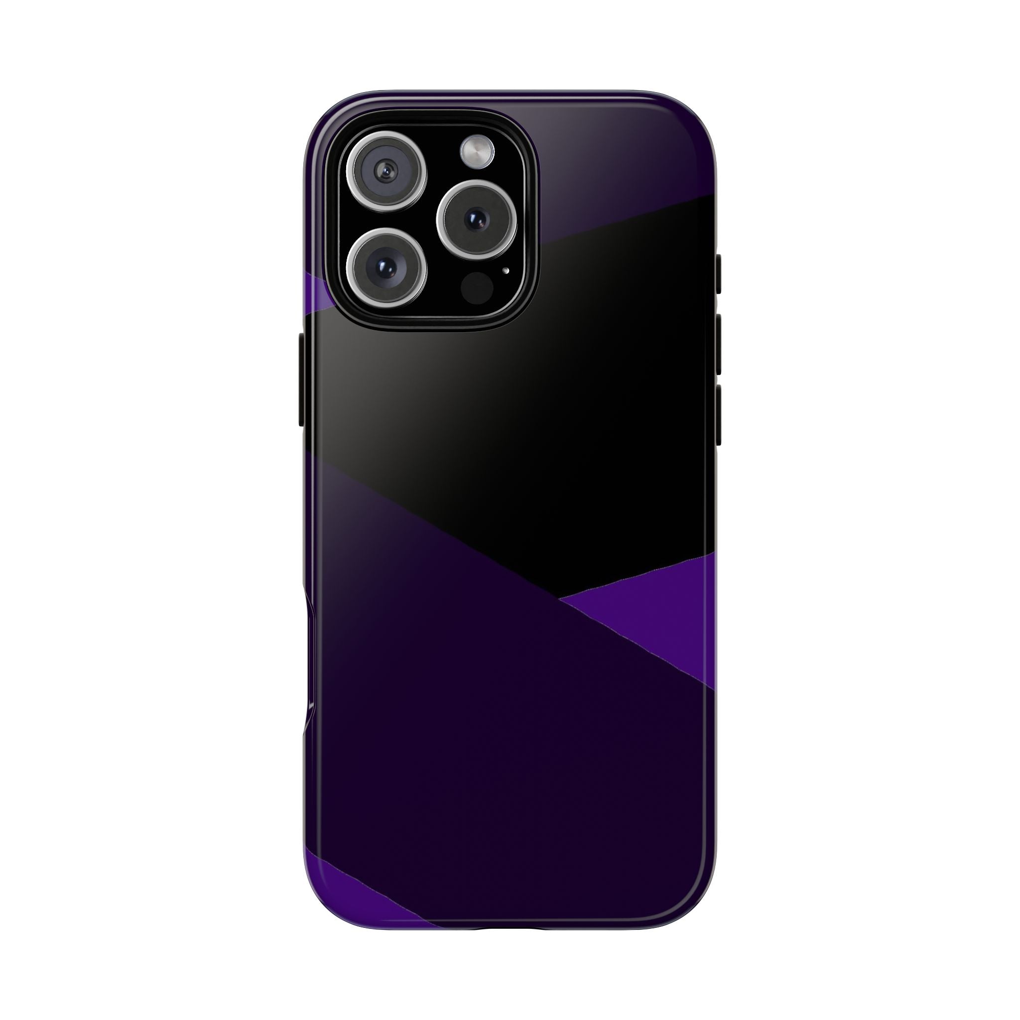 Purple Geometric Tough Phone Case — Slim Protective iPhone Cover