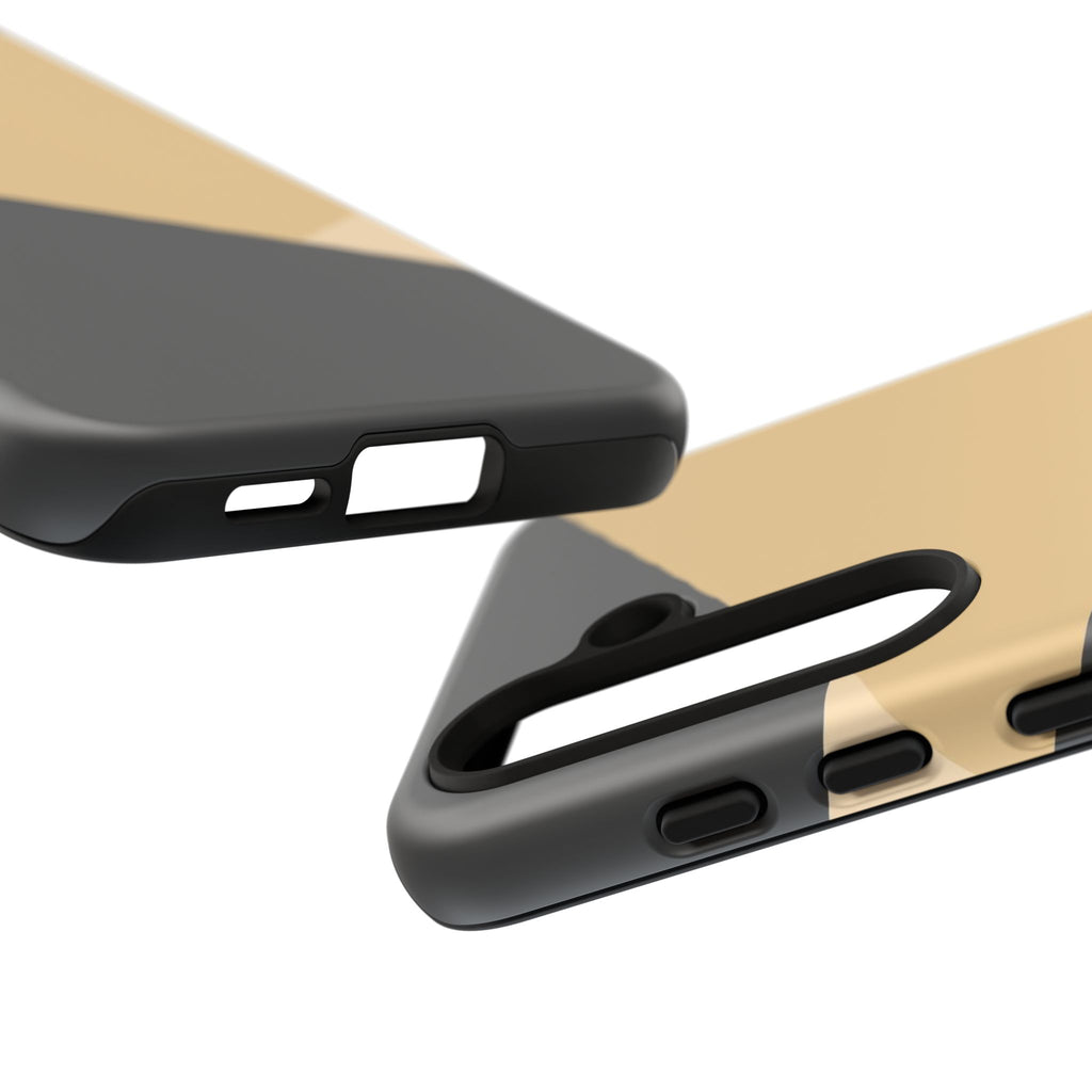 Geometric Beige Triangle Phone Case | Tough Protective Case