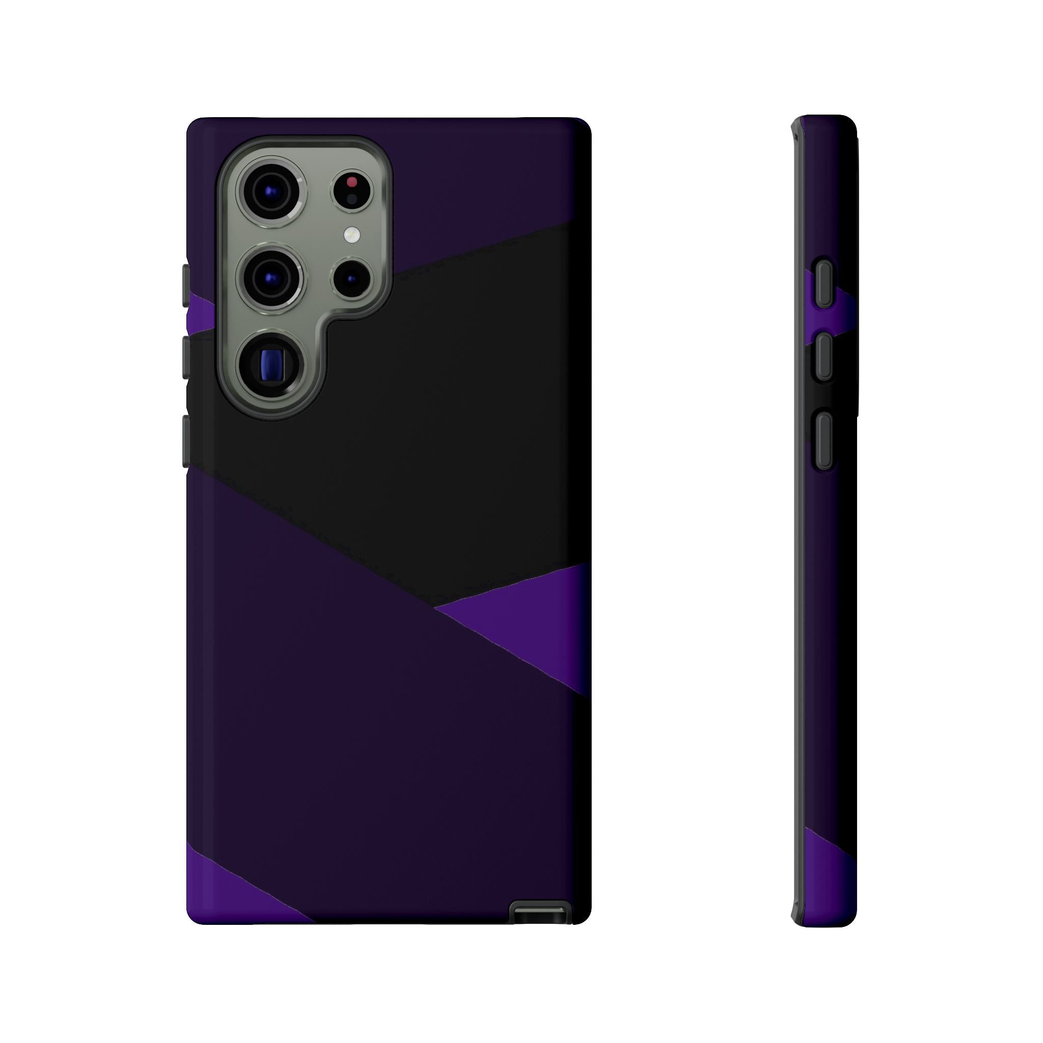 Purple Geometric Tough Phone Case — Slim Protective iPhone Cover