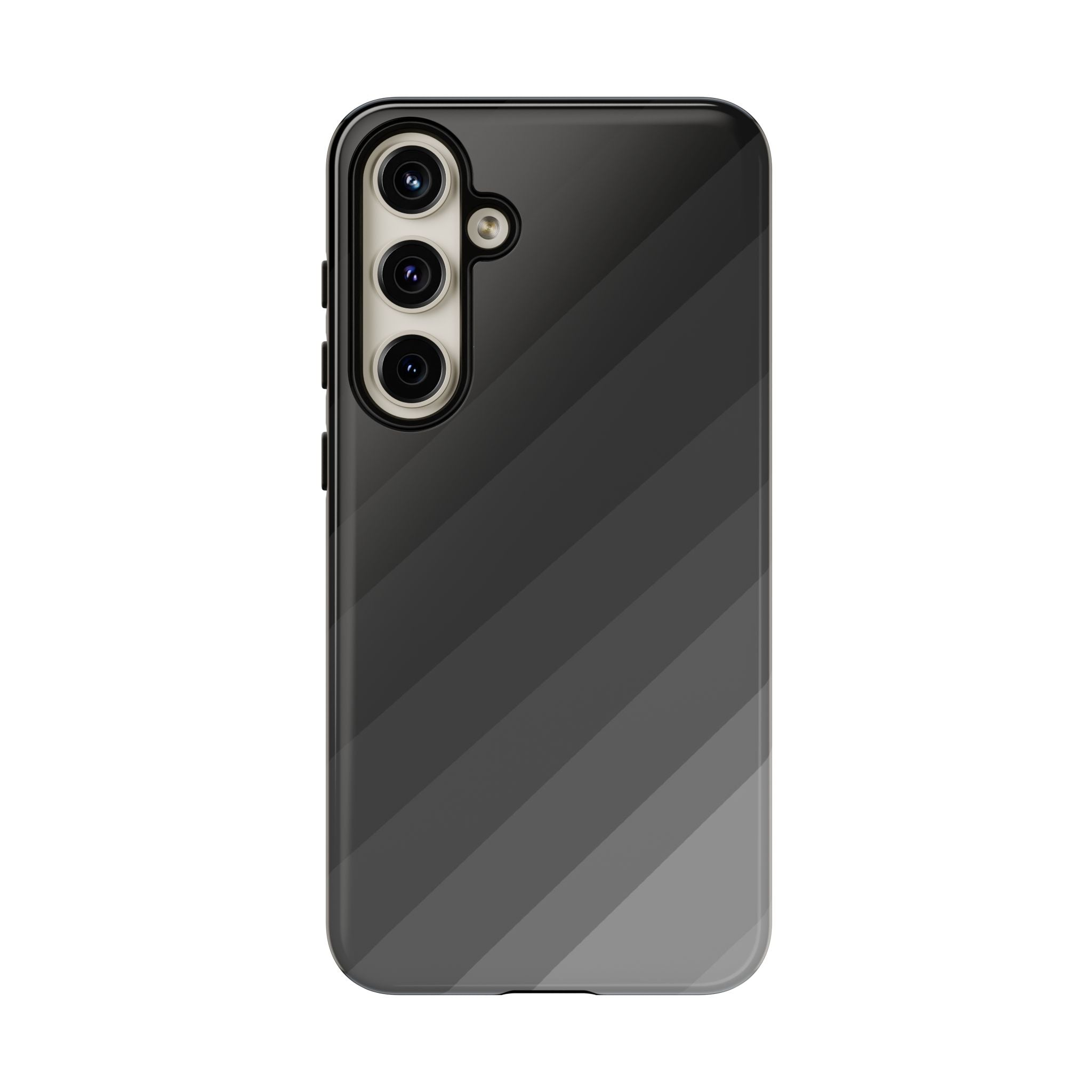Monochrome Diagonal Stripes Phone Case