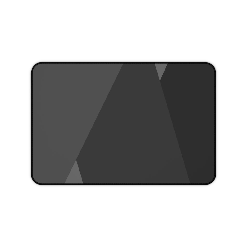 Minimal Black Geometric Desk Mat | Modern Office Mousepad
