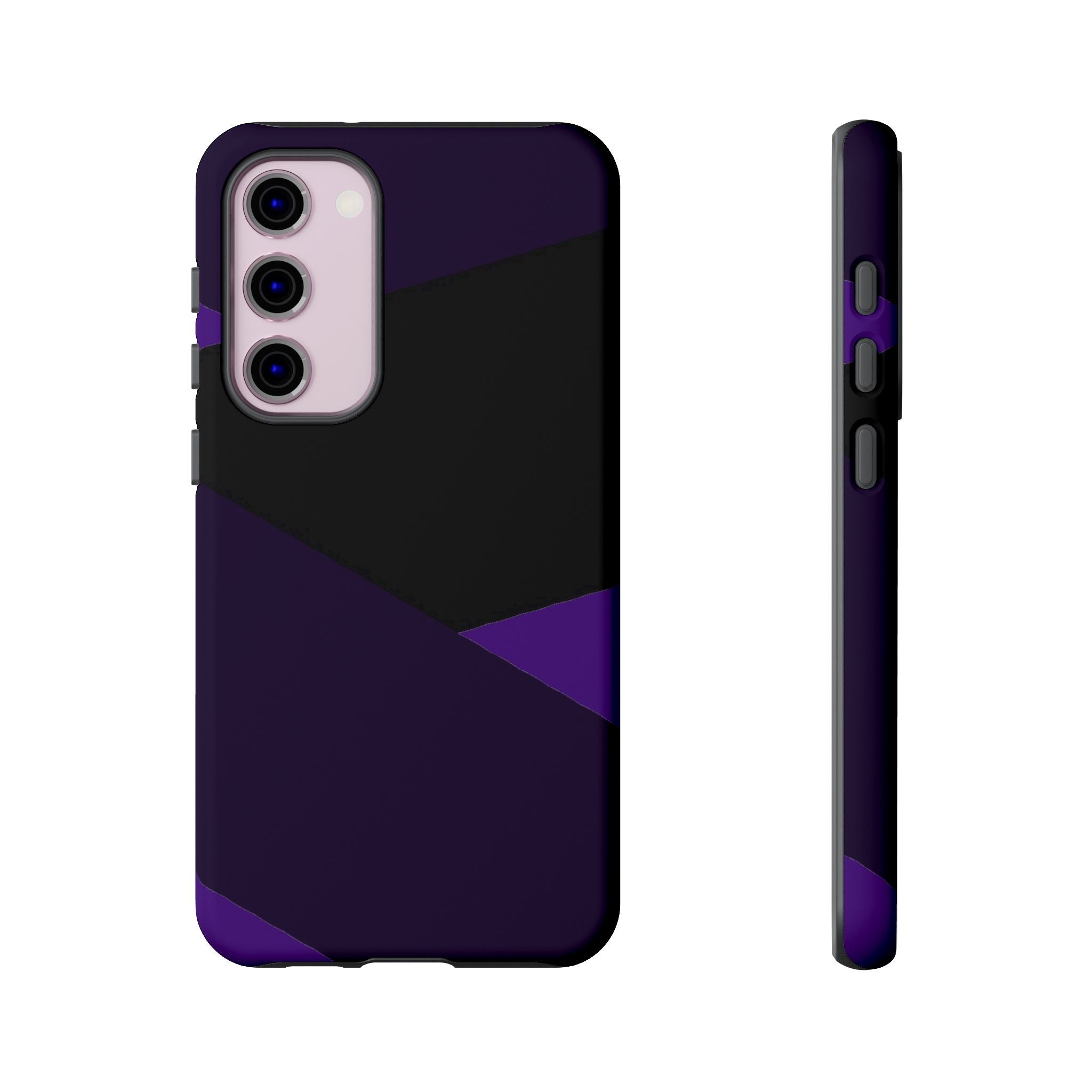 Purple Geometric Tough Phone Case — Slim Protective iPhone Cover