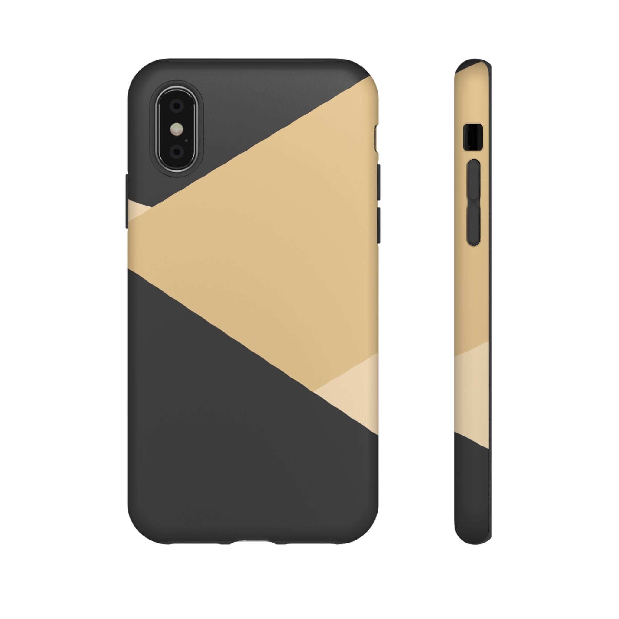Geometric Beige Triangle Phone Case | Tough Protective Case