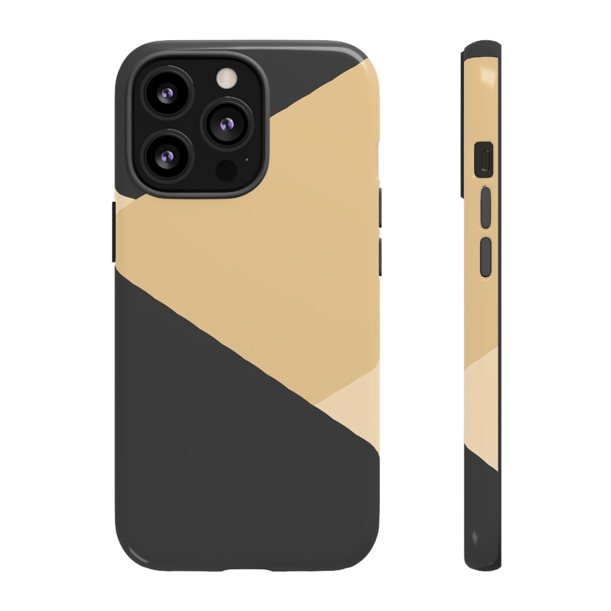 Geometric Beige Triangle Phone Case | Tough Protective Case