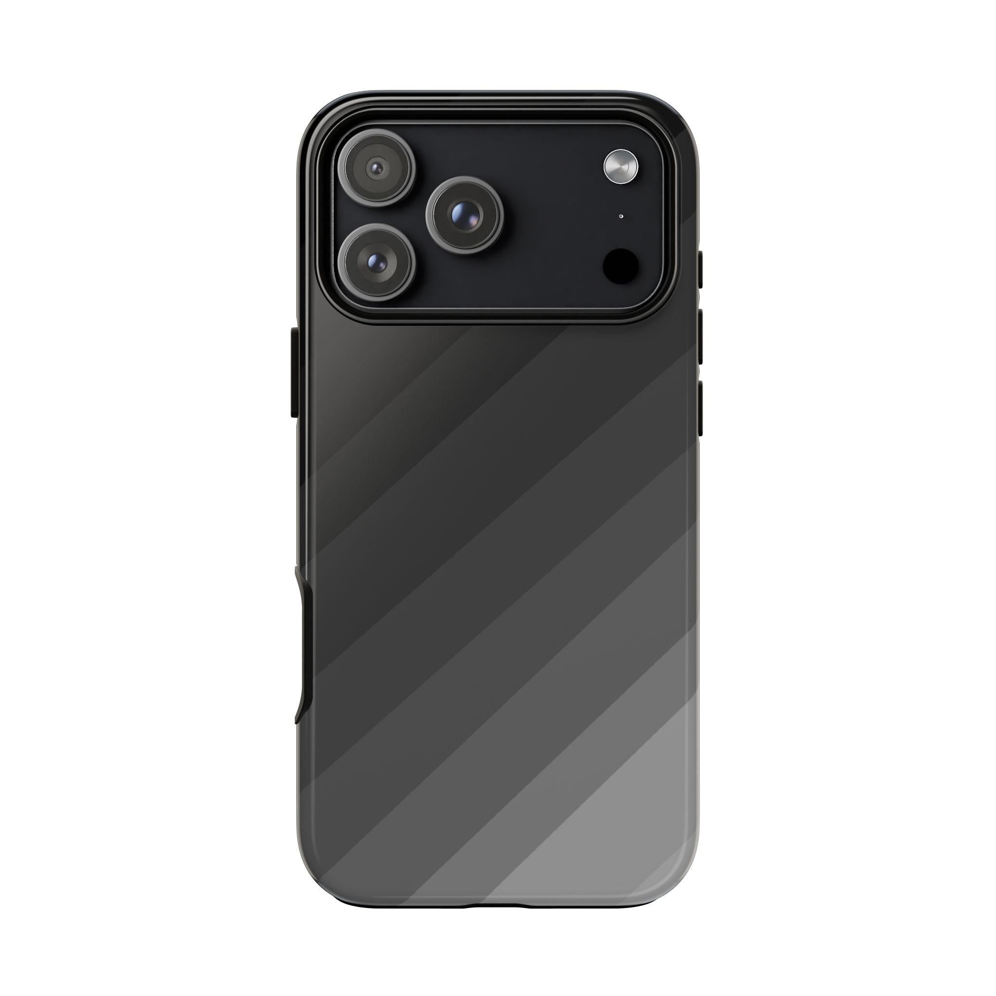 Monochrome Diagonal Stripes Phone Case