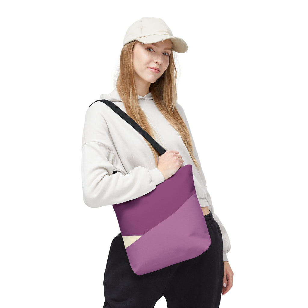 Abstract Pink Colorblock Tote Bag