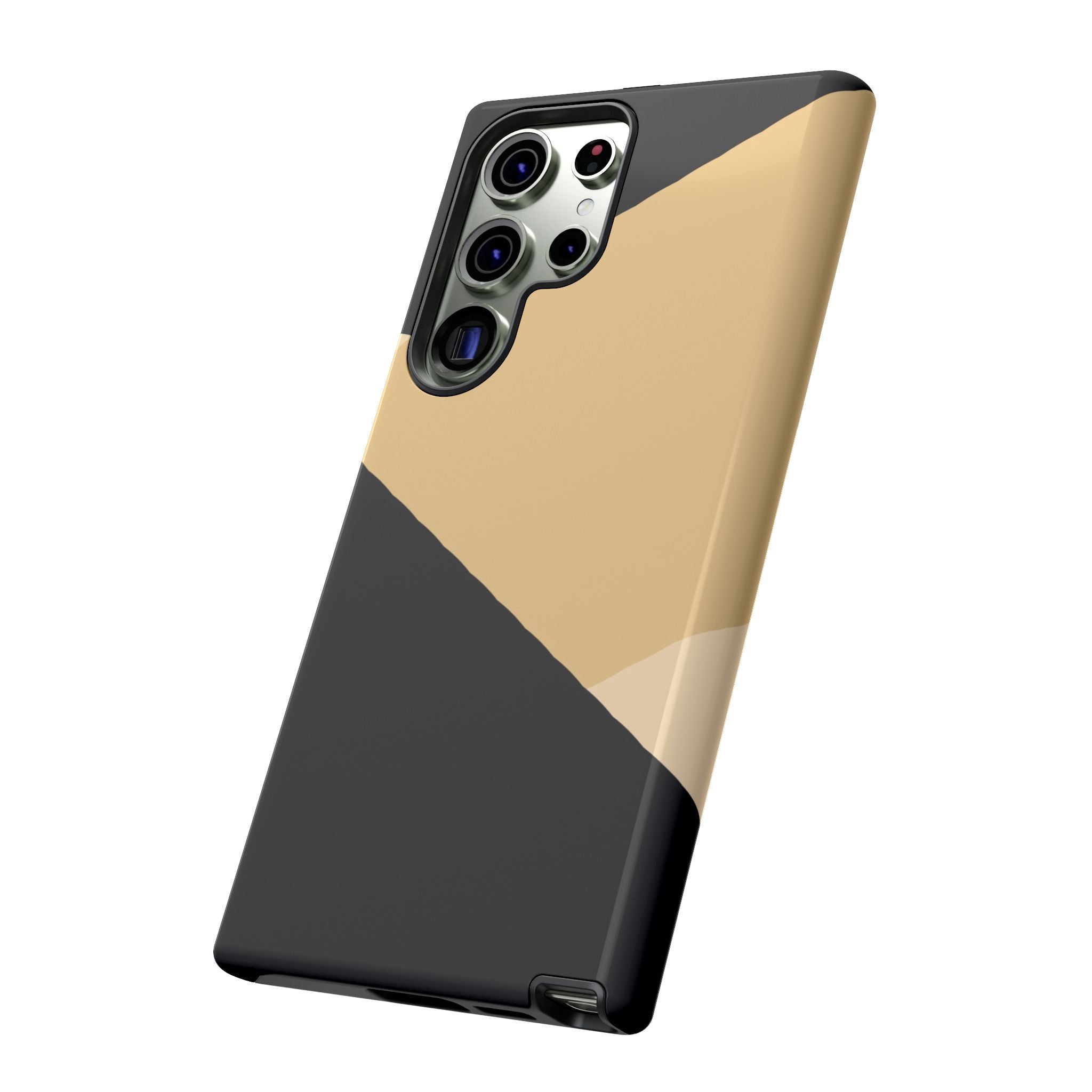 Geometric Beige Triangle Phone Case | Tough Protective Case