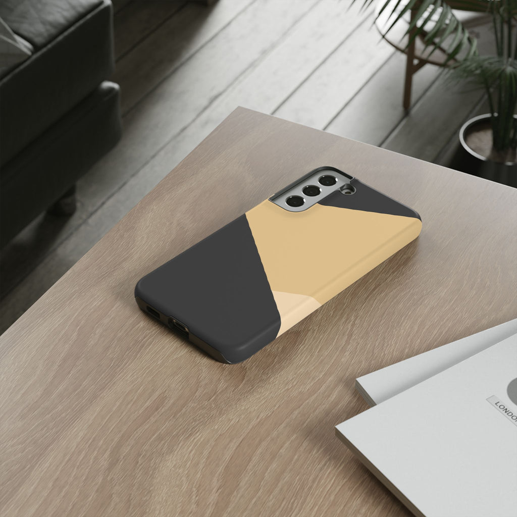 Geometric Beige Triangle Phone Case | Tough Protective Case