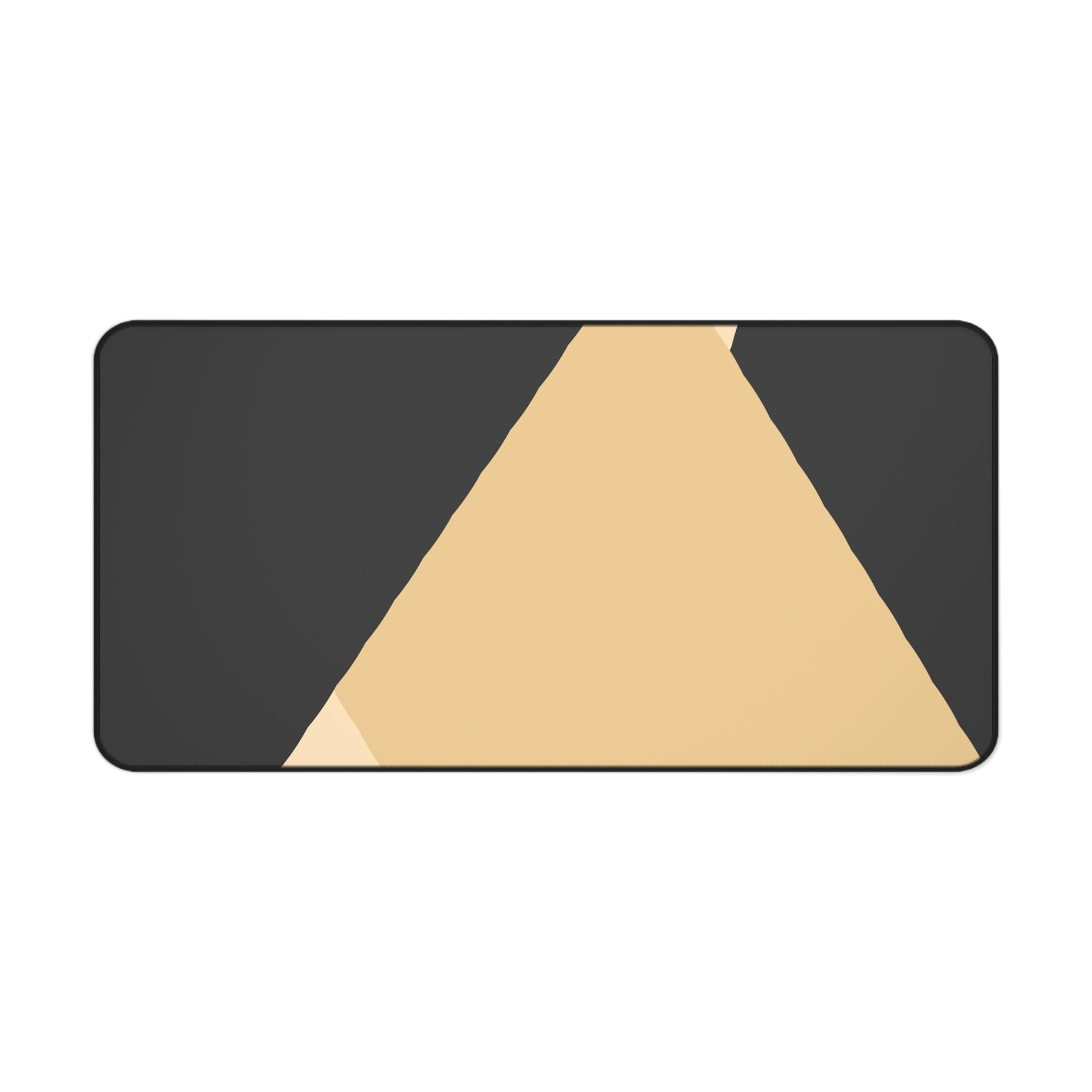 Minimal Geometric Triangle Desk Mat | Neutral Modern Mousepad