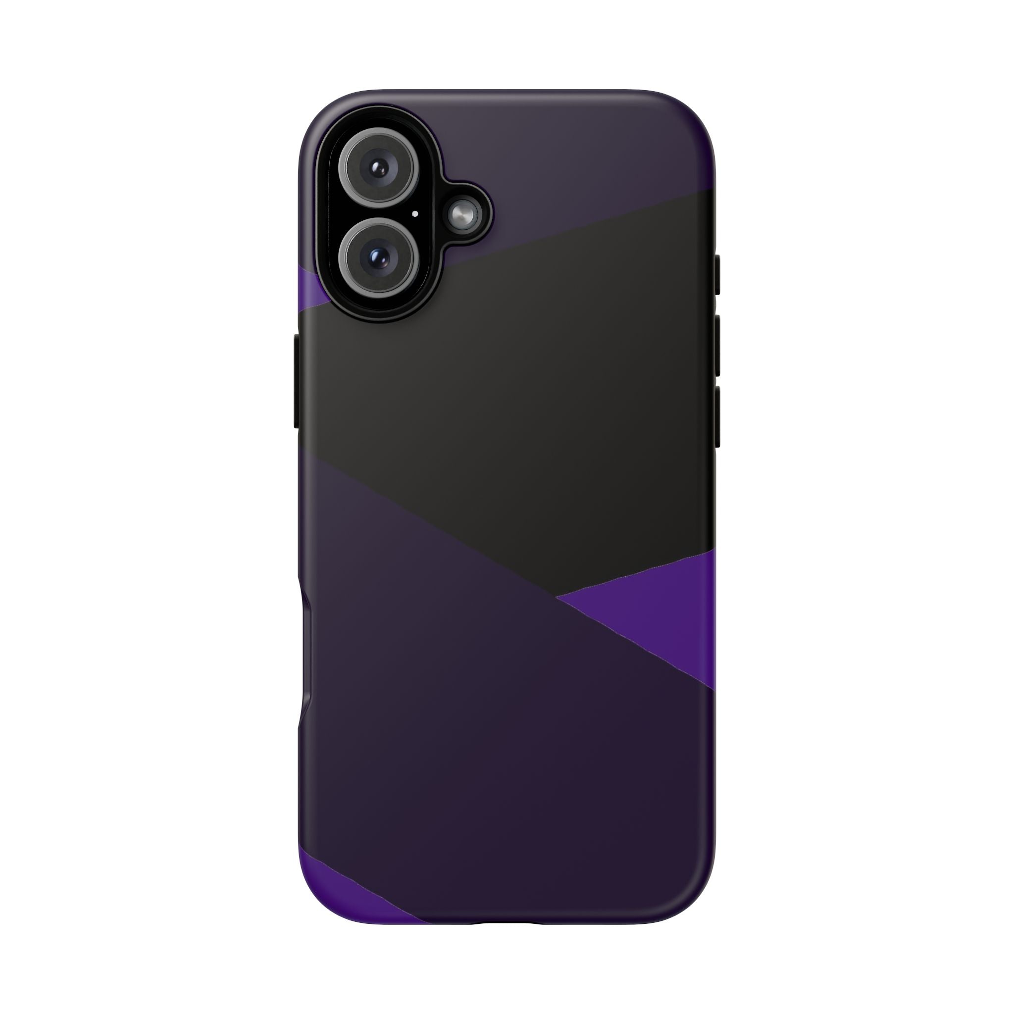 Purple Geometric Tough Phone Case — Slim Protective iPhone Cover