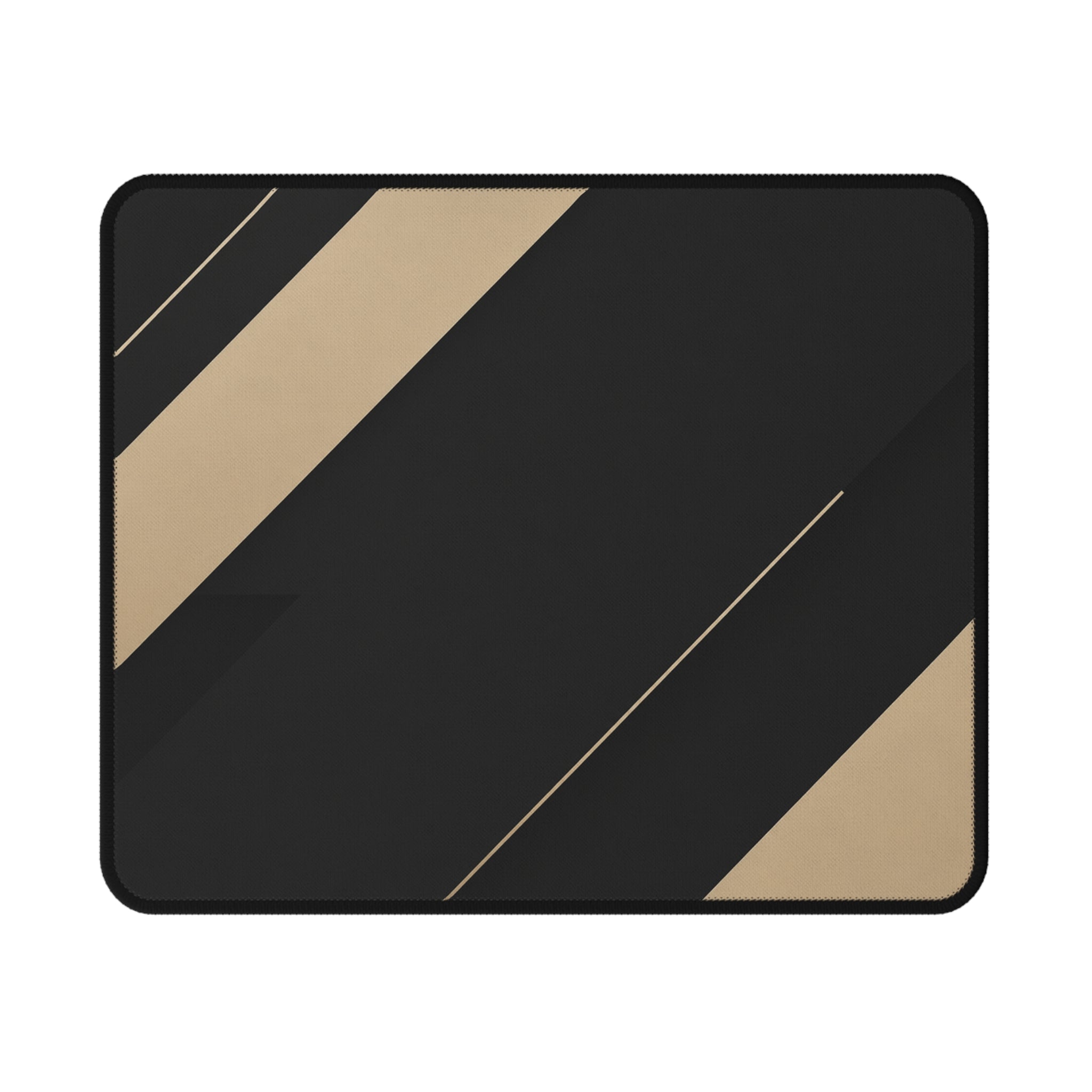 Sleek Black & Gold Gaming Mouse Pad — Non-Slip Precision Desk Mat