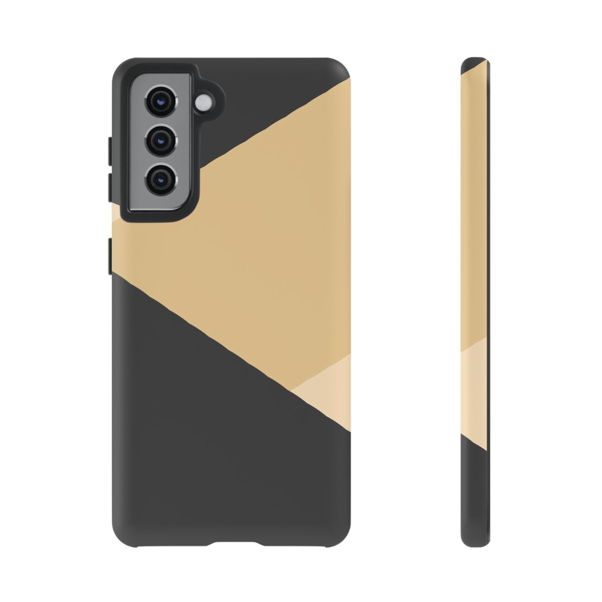 Geometric Beige Triangle Phone Case | Tough Protective Case