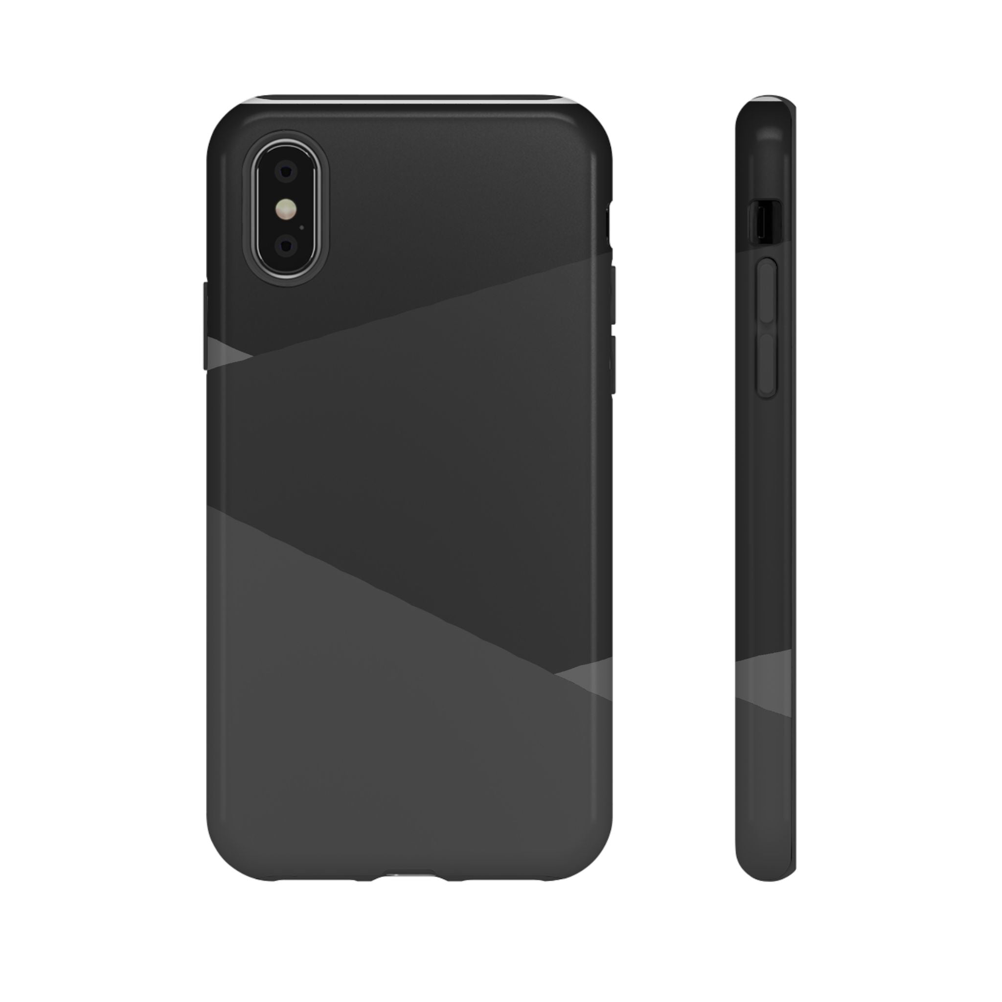 Geometric Black Diagonal Pattern Phone Case