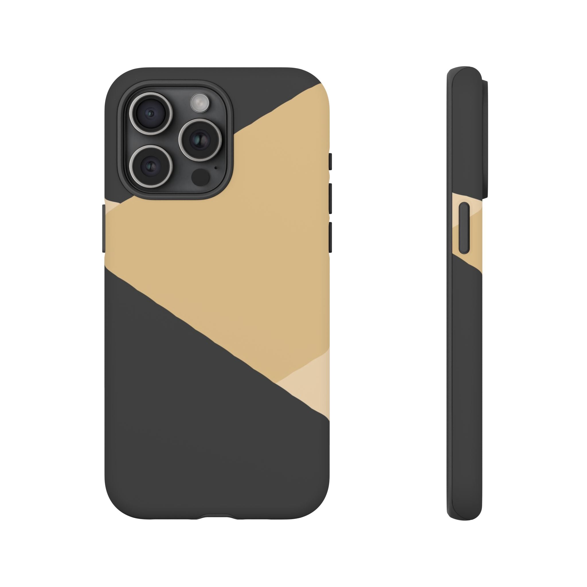 Geometric Beige Triangle Phone Case | Tough Protective Case