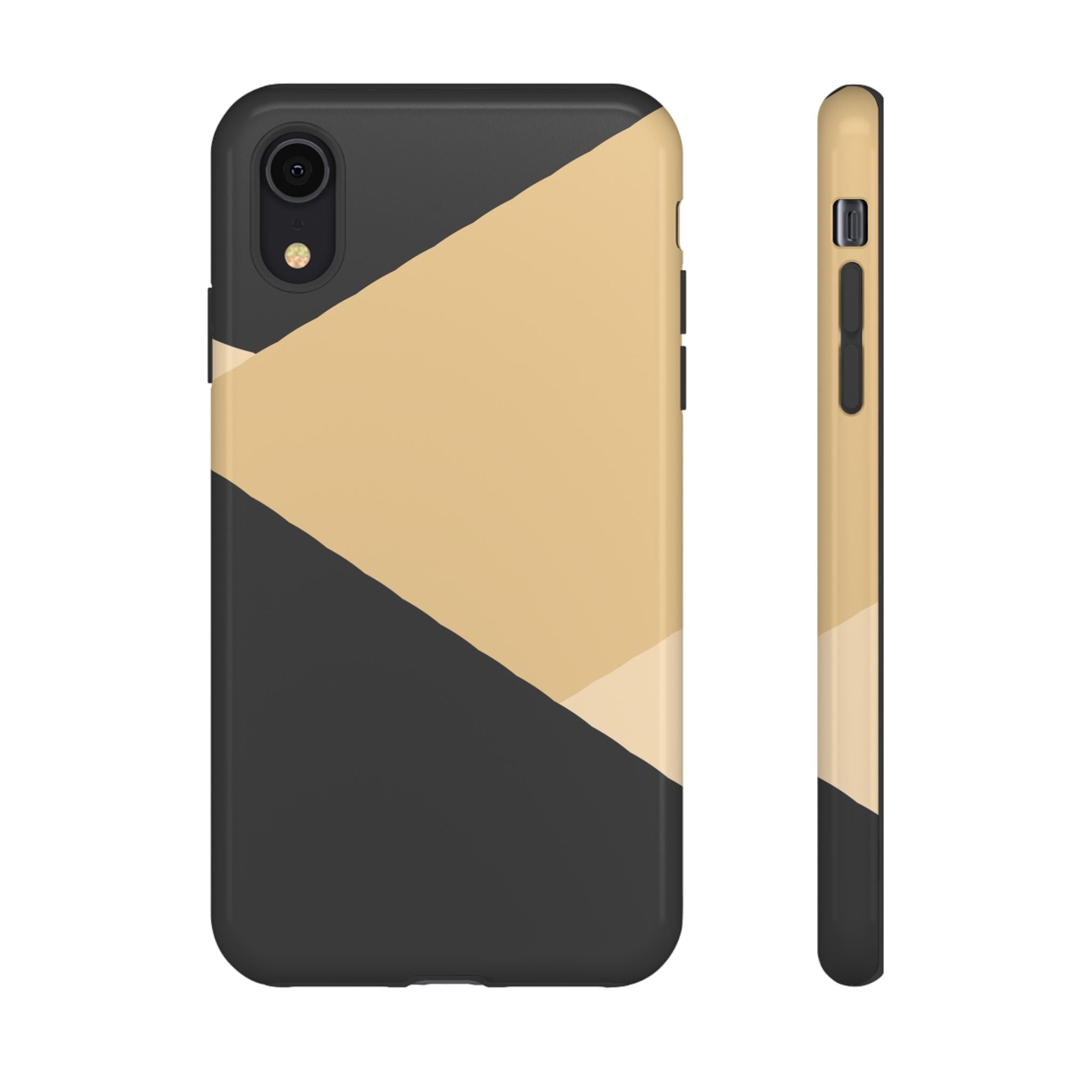 Geometric Beige Triangle Phone Case | Tough Protective Case