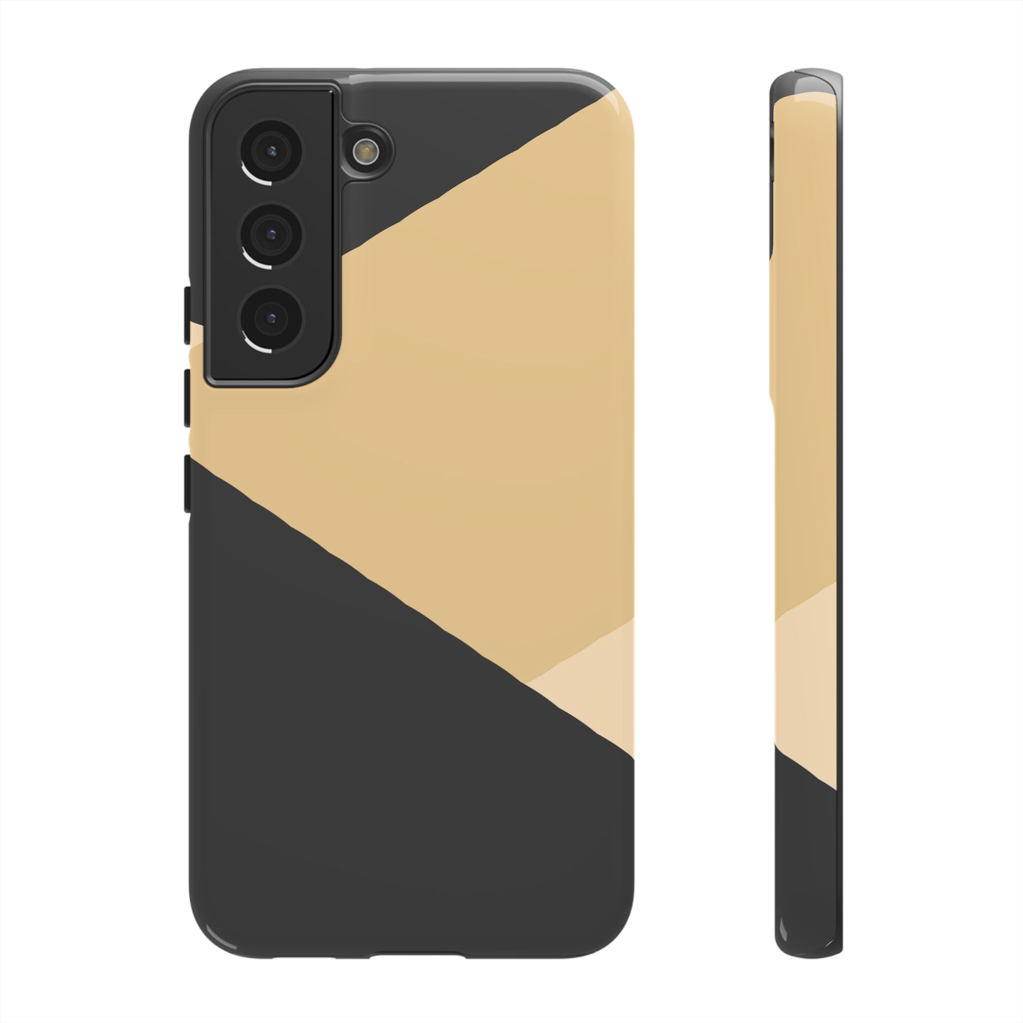 Geometric Beige Triangle Phone Case | Tough Protective Case