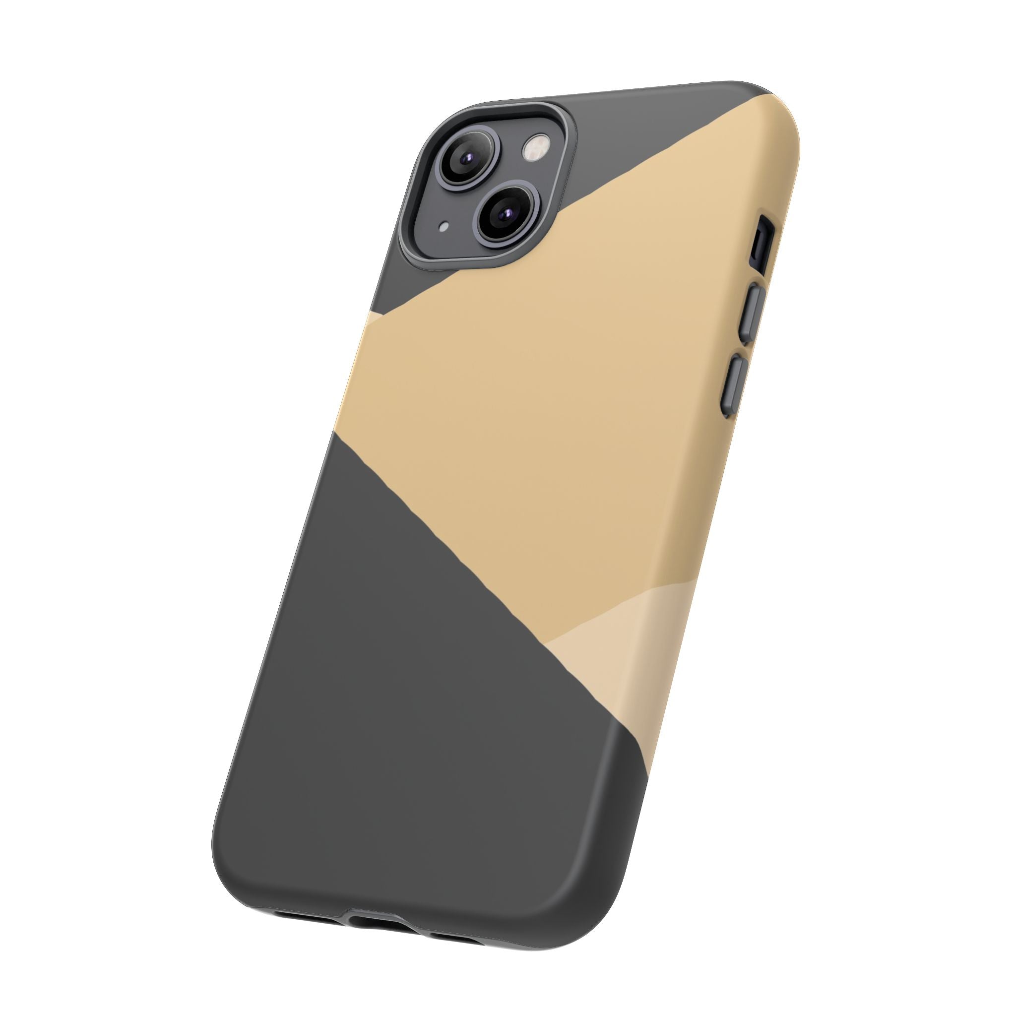 Geometric Beige Triangle Phone Case | Tough Protective Case