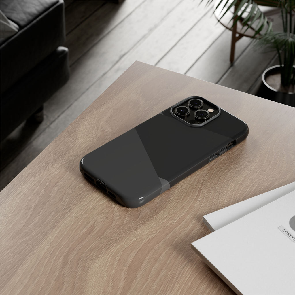 Geometric Black Diagonal Pattern Phone Case