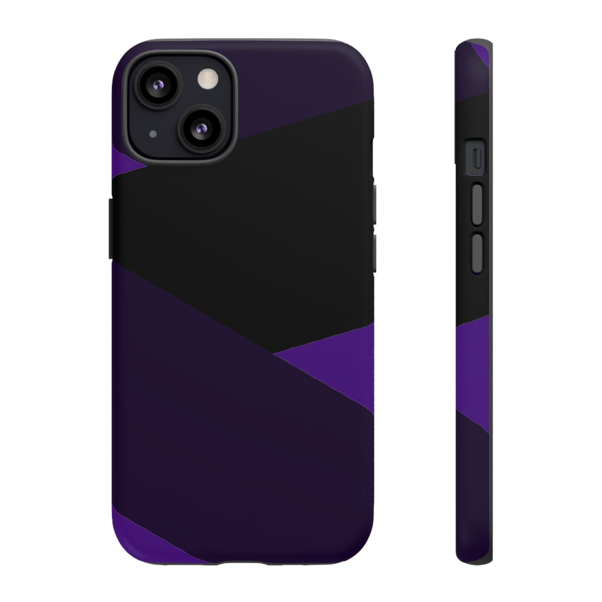 Purple Geometric Tough Phone Case — Slim Protective iPhone Cover