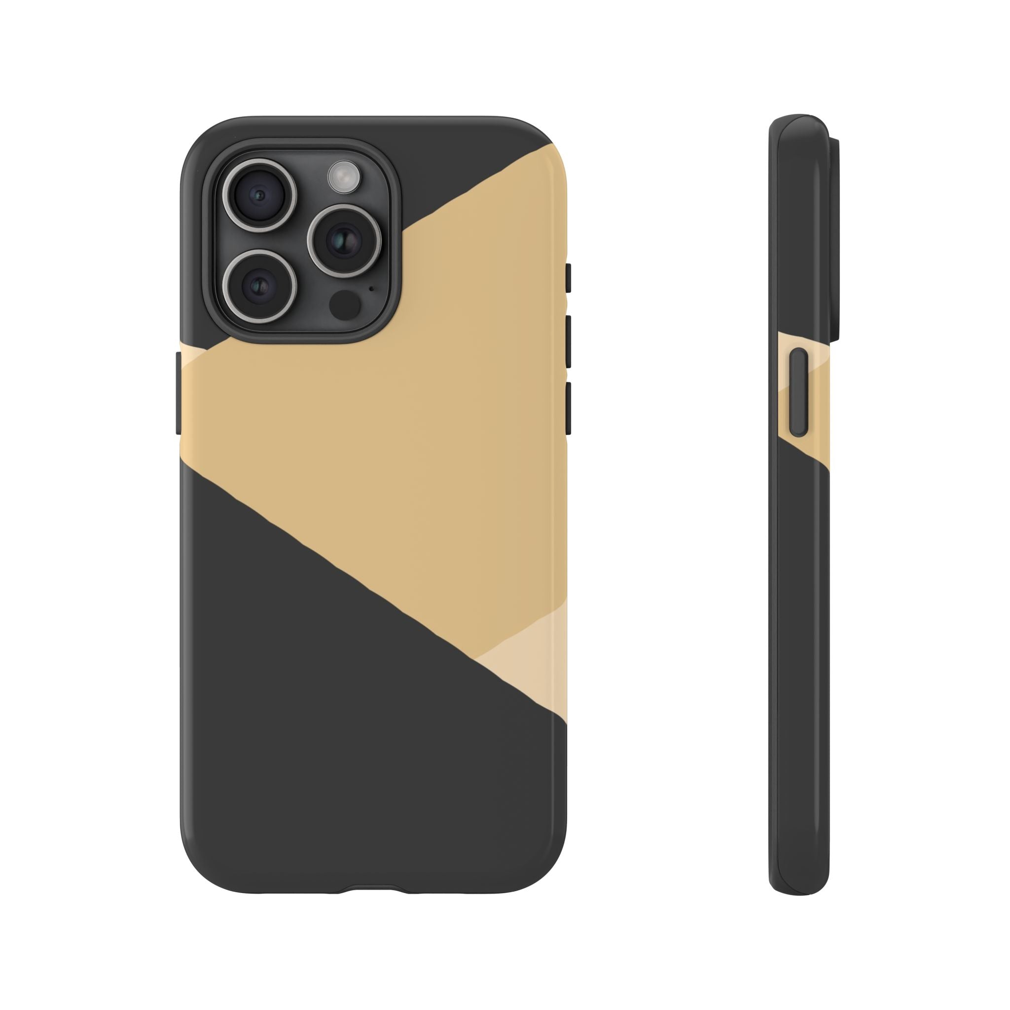 Geometric Beige Triangle Phone Case | Tough Protective Case