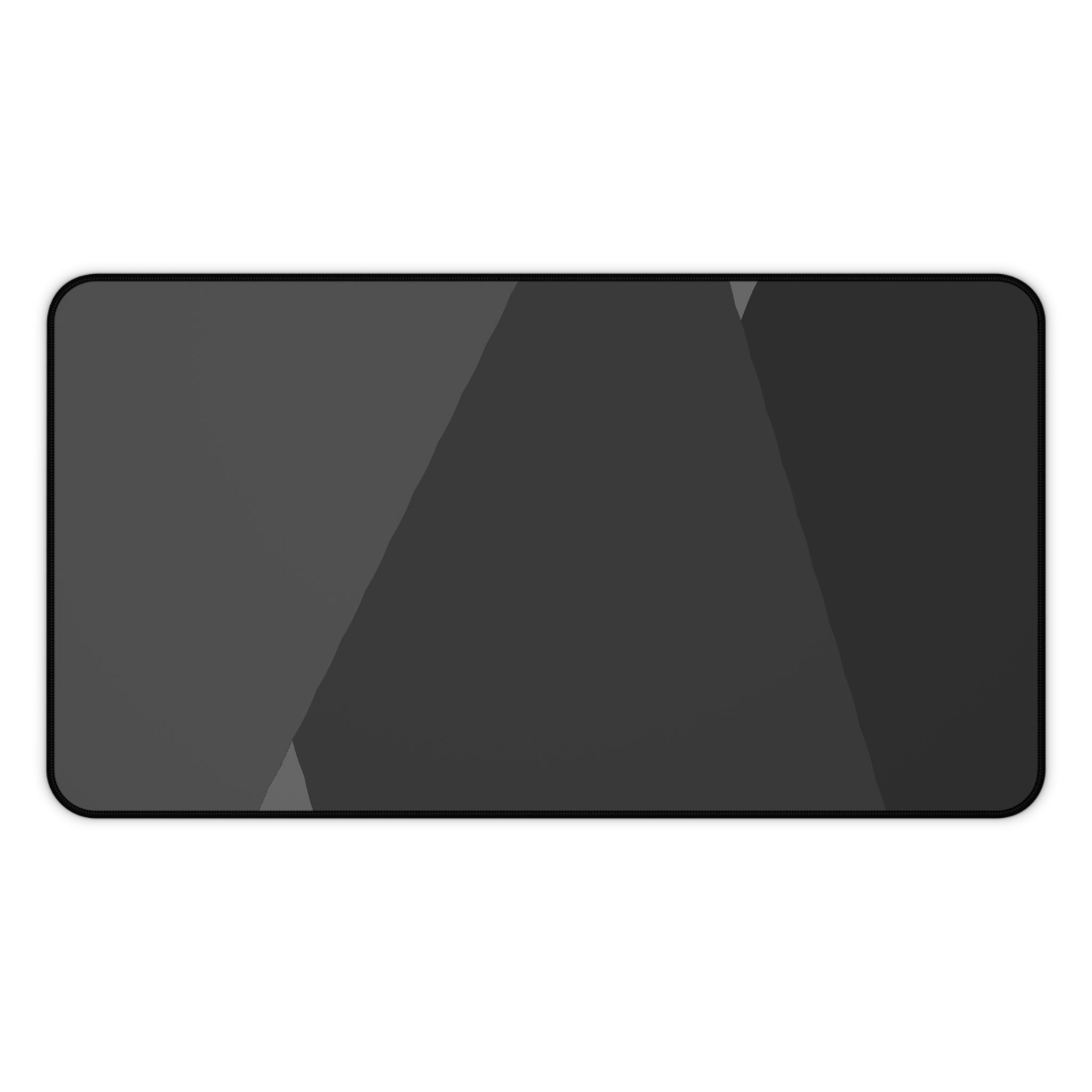 Minimal Black Geometric Desk Mat | Modern Office Mousepad