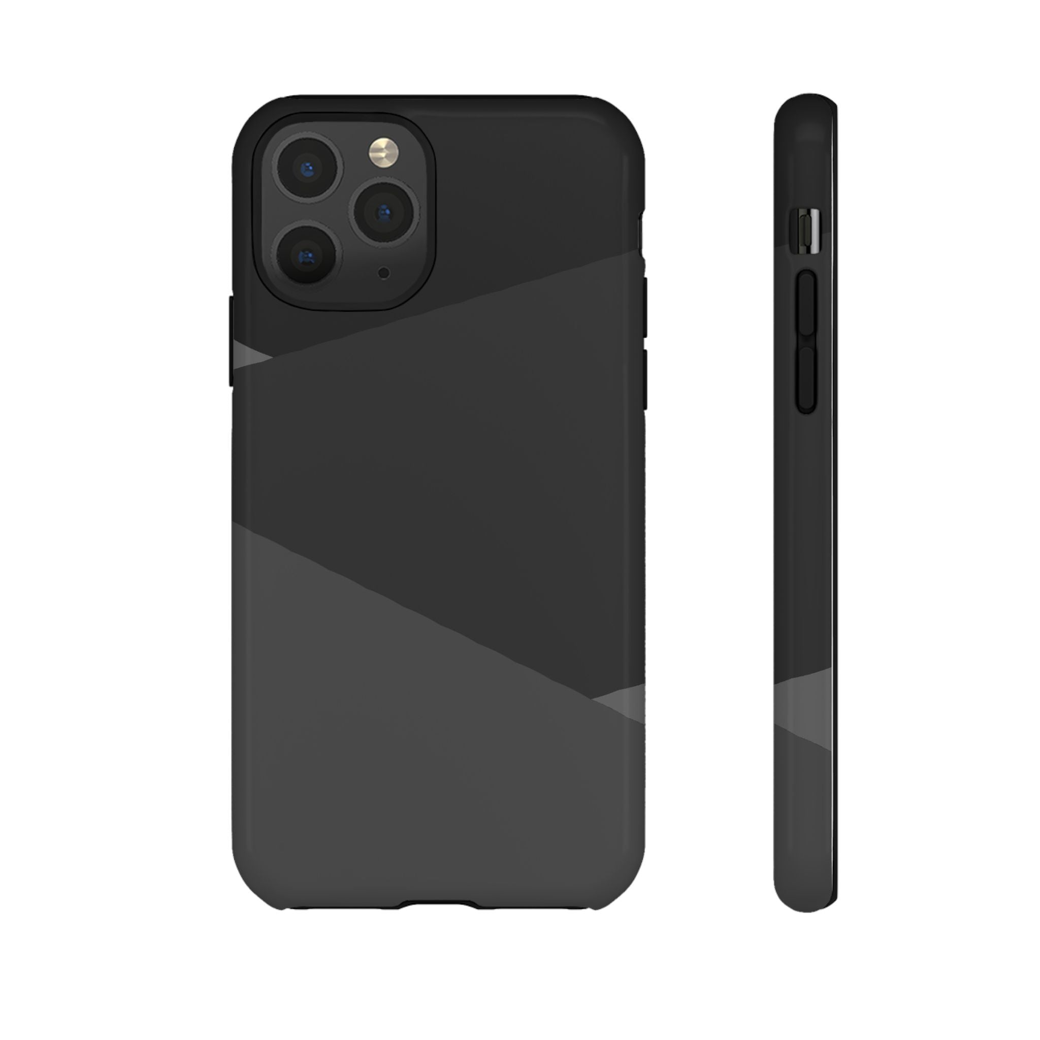 Geometric Black Diagonal Pattern Phone Case