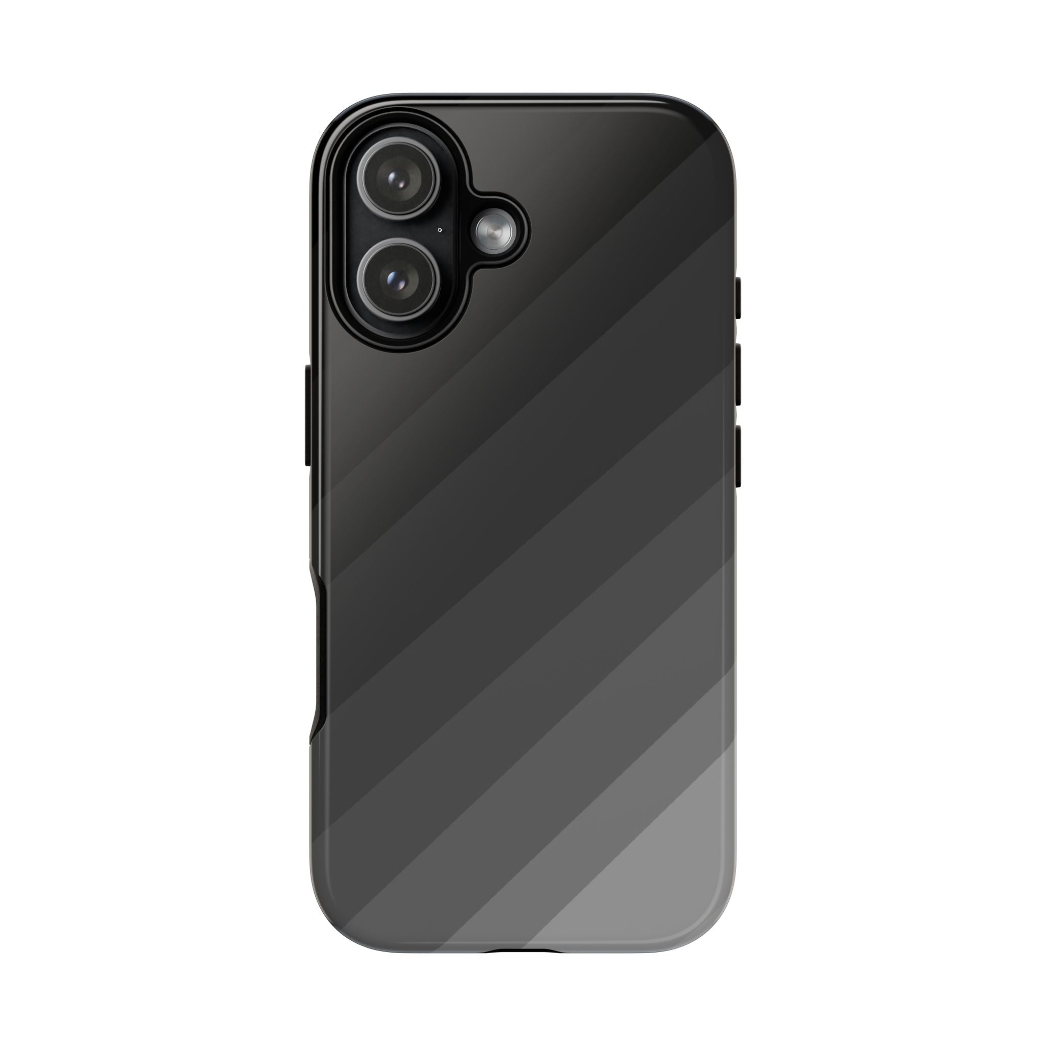 Monochrome Diagonal Stripes Phone Case