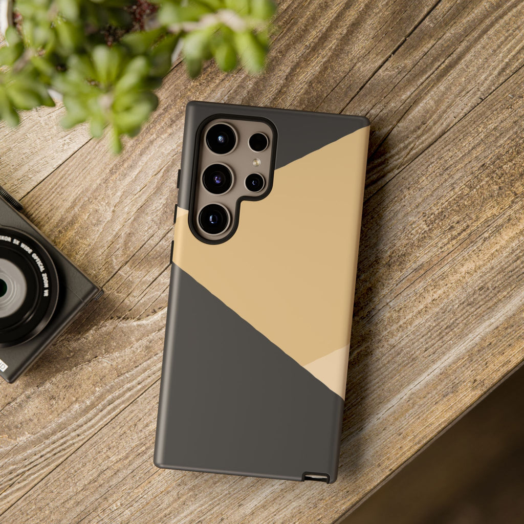 Geometric Beige Triangle Phone Case | Tough Protective Case