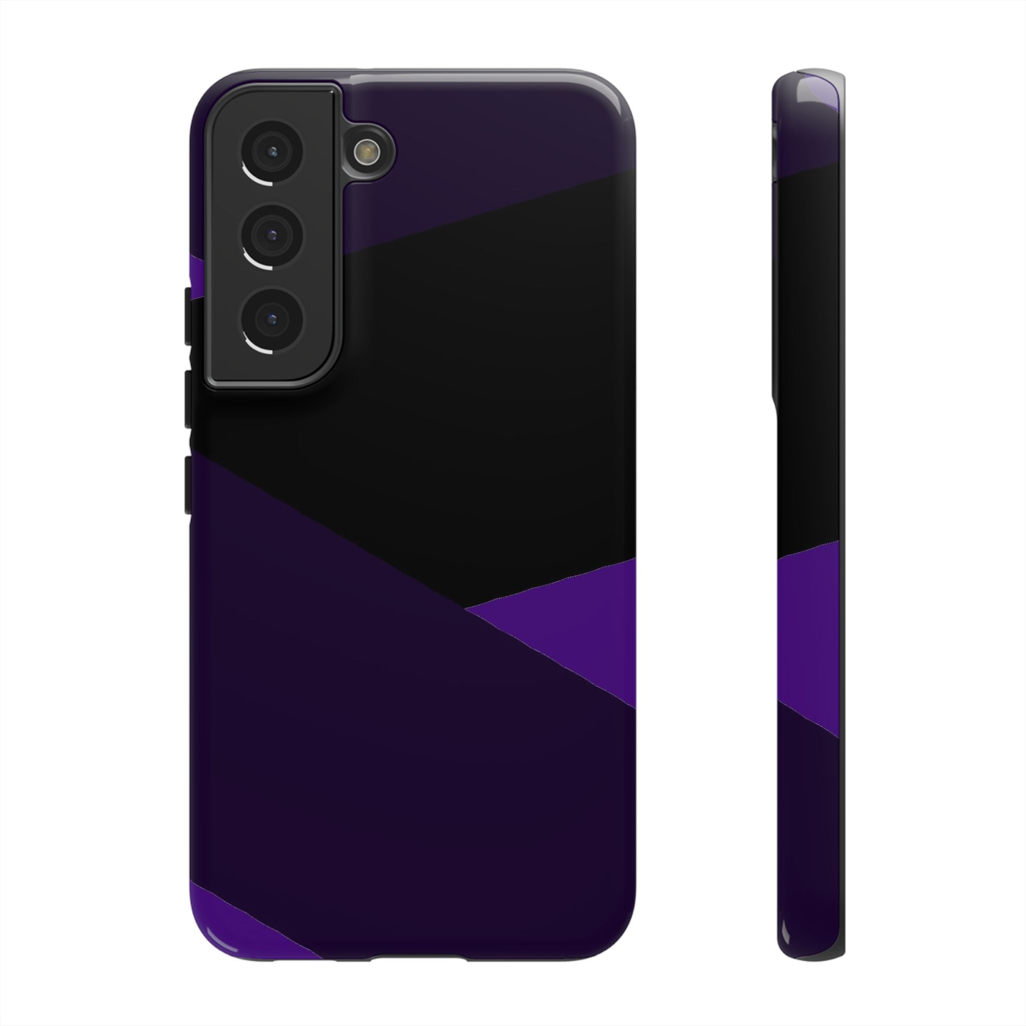 Purple Geometric Tough Phone Case — Slim Protective iPhone Cover