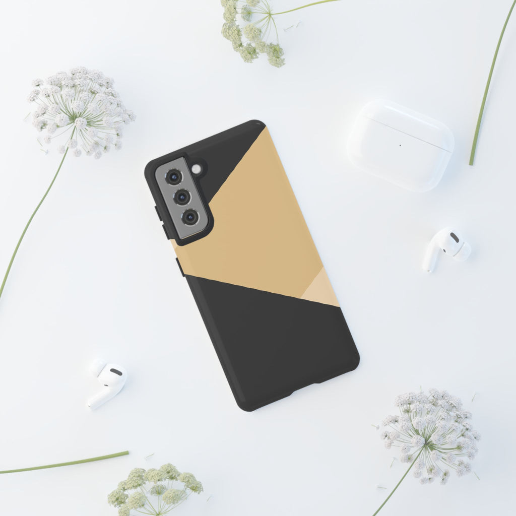 Geometric Beige Triangle Phone Case | Tough Protective Case