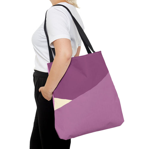 Abstract Pink Colorblock Tote Bag